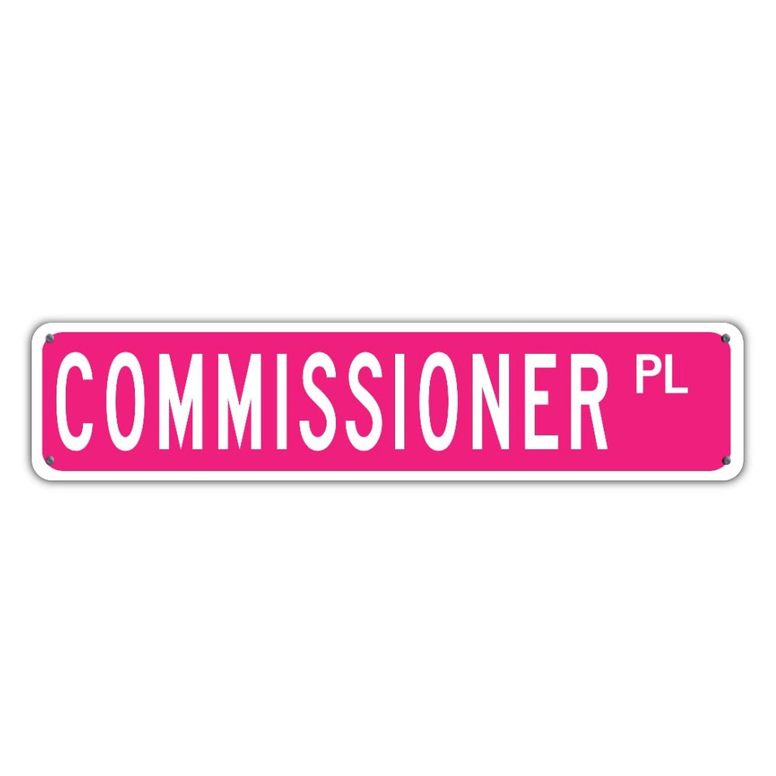 Personalized Pink Farmhouse Office Sign - Weather-Resistant Aluminum Wall Decor for Indoor & Outdoor Use - Easy to Mount 4x18 Inch - Perfect for Work, Shop, Office & Home Decor
