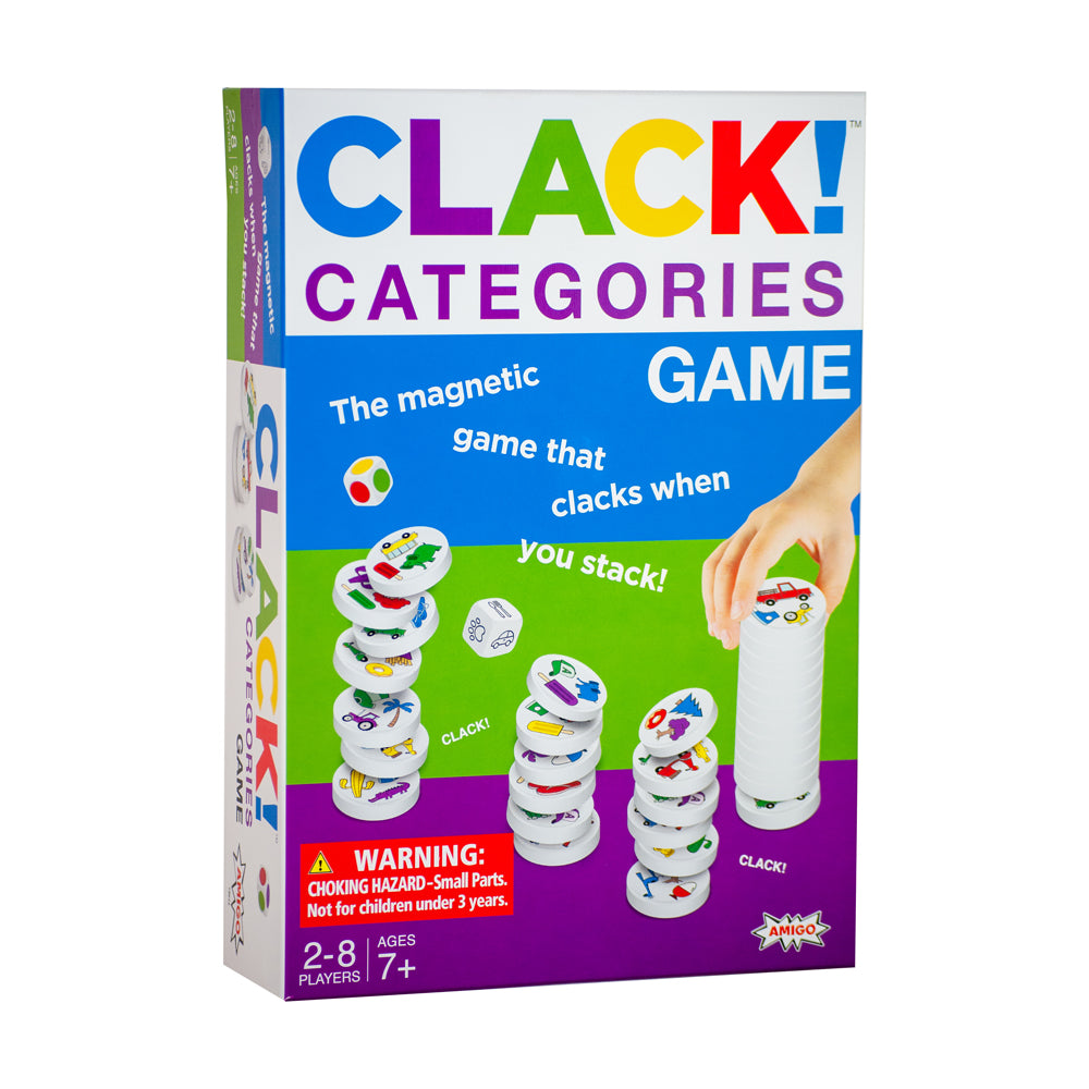 Clack! Magnetic Disc Strategy Game - Fun Family Board Game for Kids & Adults - Perfect for Parties, Travel & Indoor Game Nights