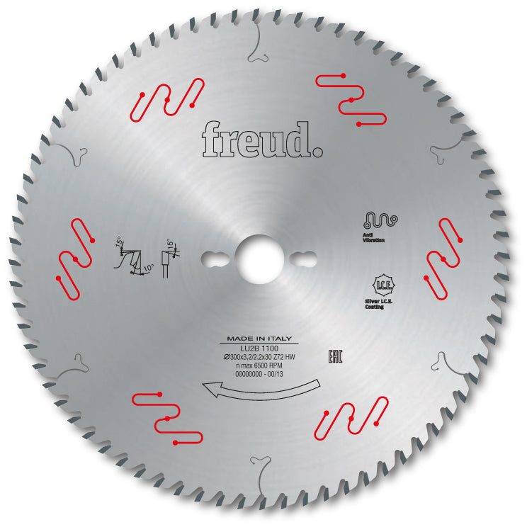 Freud Industrial 10-Inch 60-Tooth General Purpose Circular Saw Blade with 30mm Bore - LU2B 0700 - Perfect for Woodworking, Plywood, and MDF Cutting