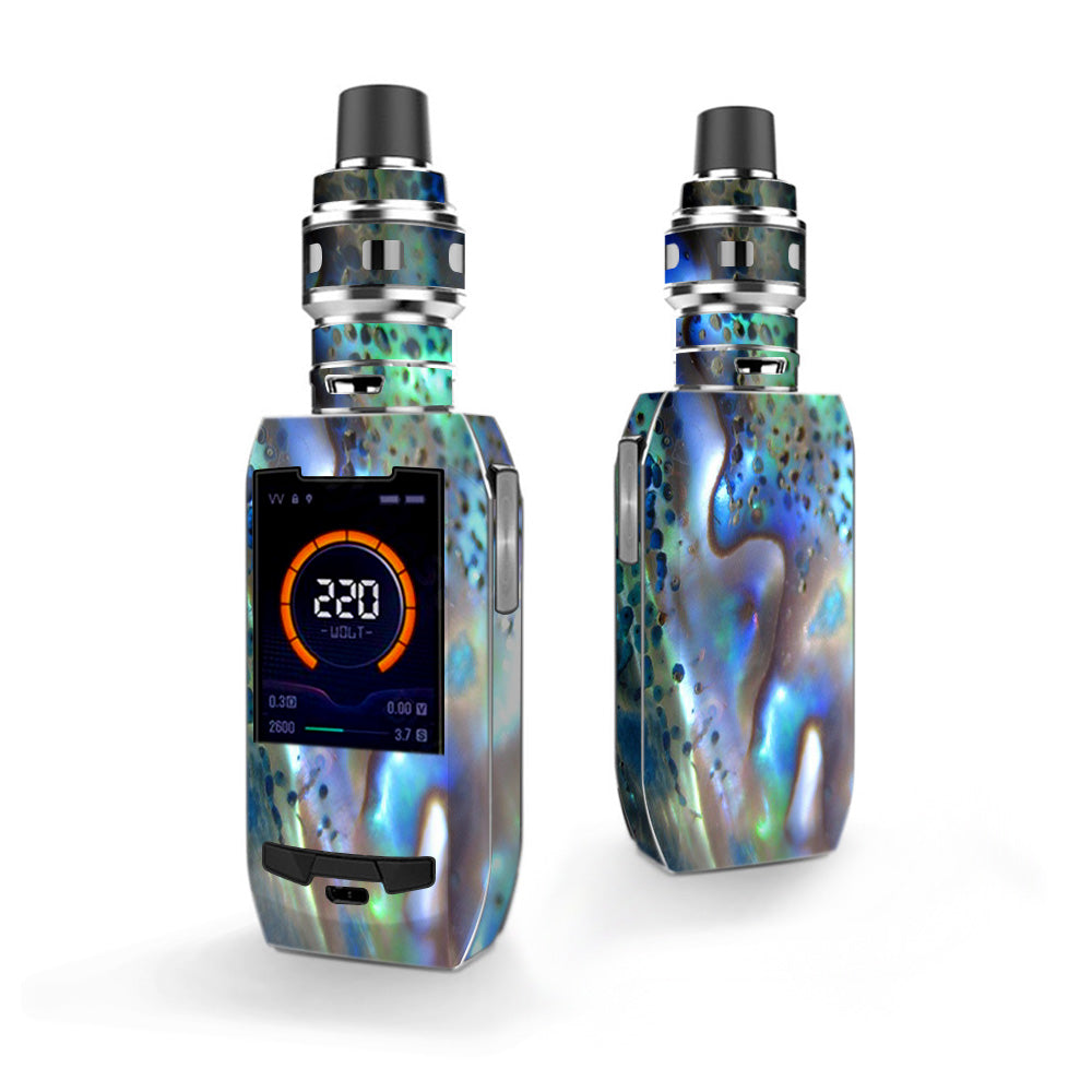Vaporesso Polar 220W Mod Skin - Abalone Pearl Sea Shell Design in Green & Blue | Stylish Protective Cover for Vape Devices | Perfect for Travel & Outdoor Use