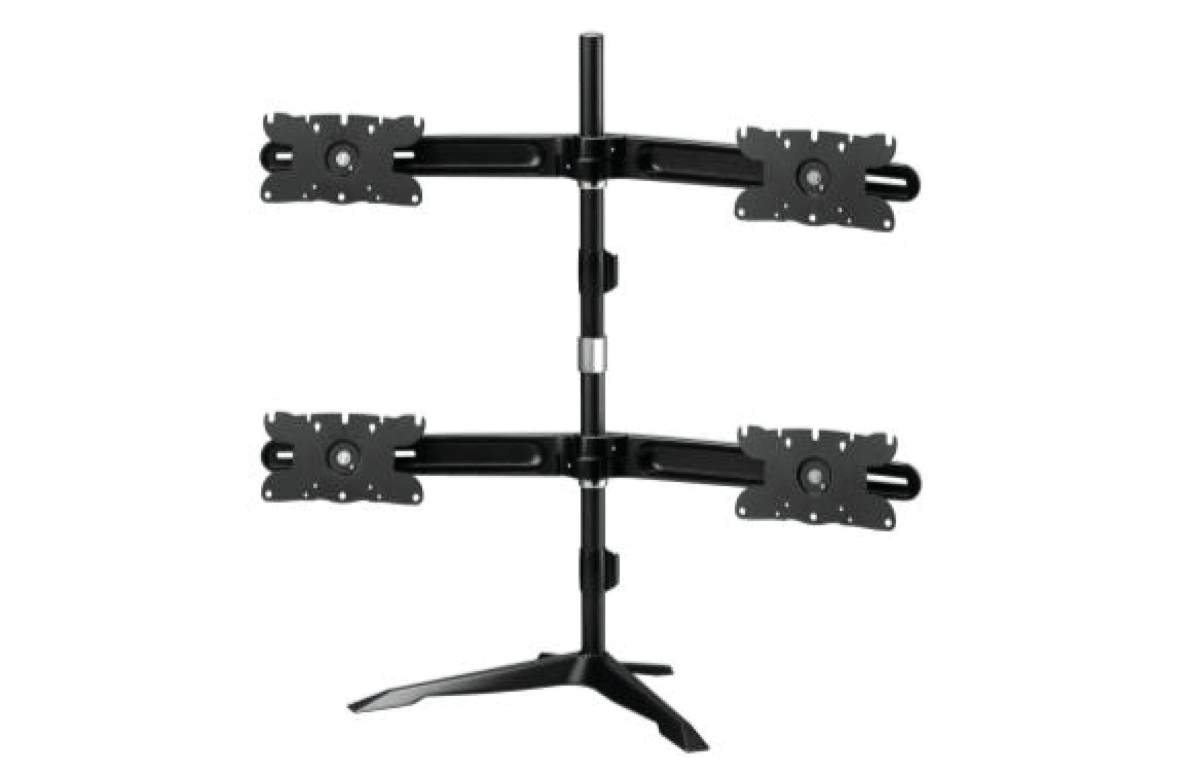 Networks Amer AMR4S32 Quad Monitor Stand - Heavy Duty Desk Mount for 4 x 32 Inch Screens | Perfect for Gaming, Office Work & Multi-Tasking Setup