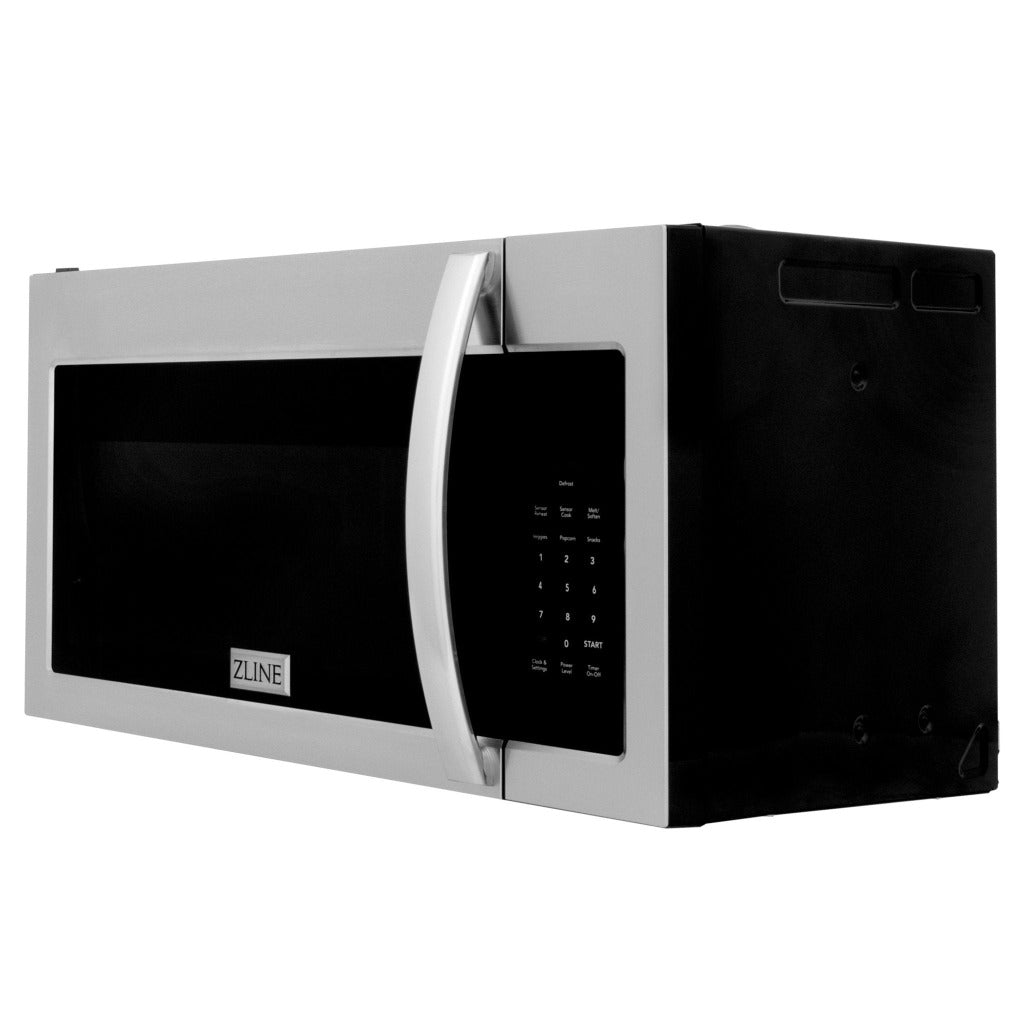 ZLINE 30 Inch Stainless Steel Over the Range Convection Microwave Oven with Modern Handle - Built-in Microwave for Kitchen, Perfect for Baking, Reheating & Defrosting (MWO OTR 30)