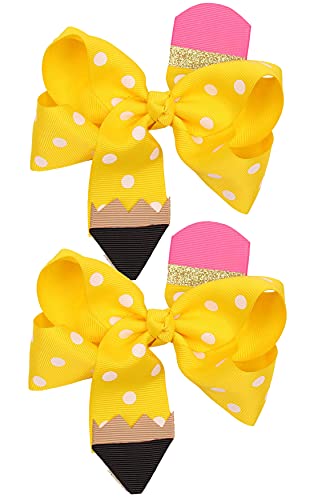 2pcs Yellow Dot