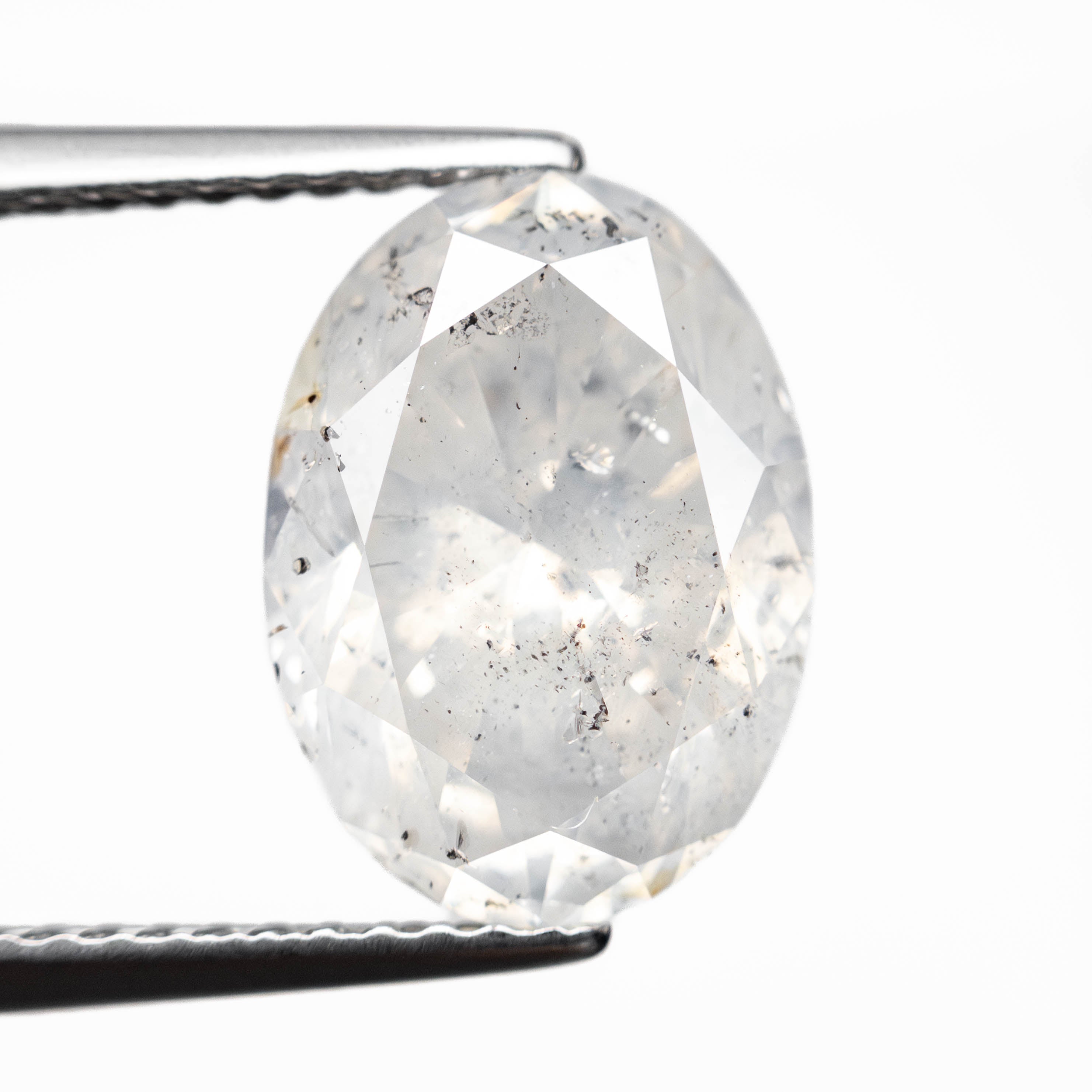 3.70ct GIA Certified Fancy White Oval Diamond - 11.62x8.42x5.64mm Brilliant Cut (24526-01) | Perfect for Engagement Rings & Luxury Jewelry