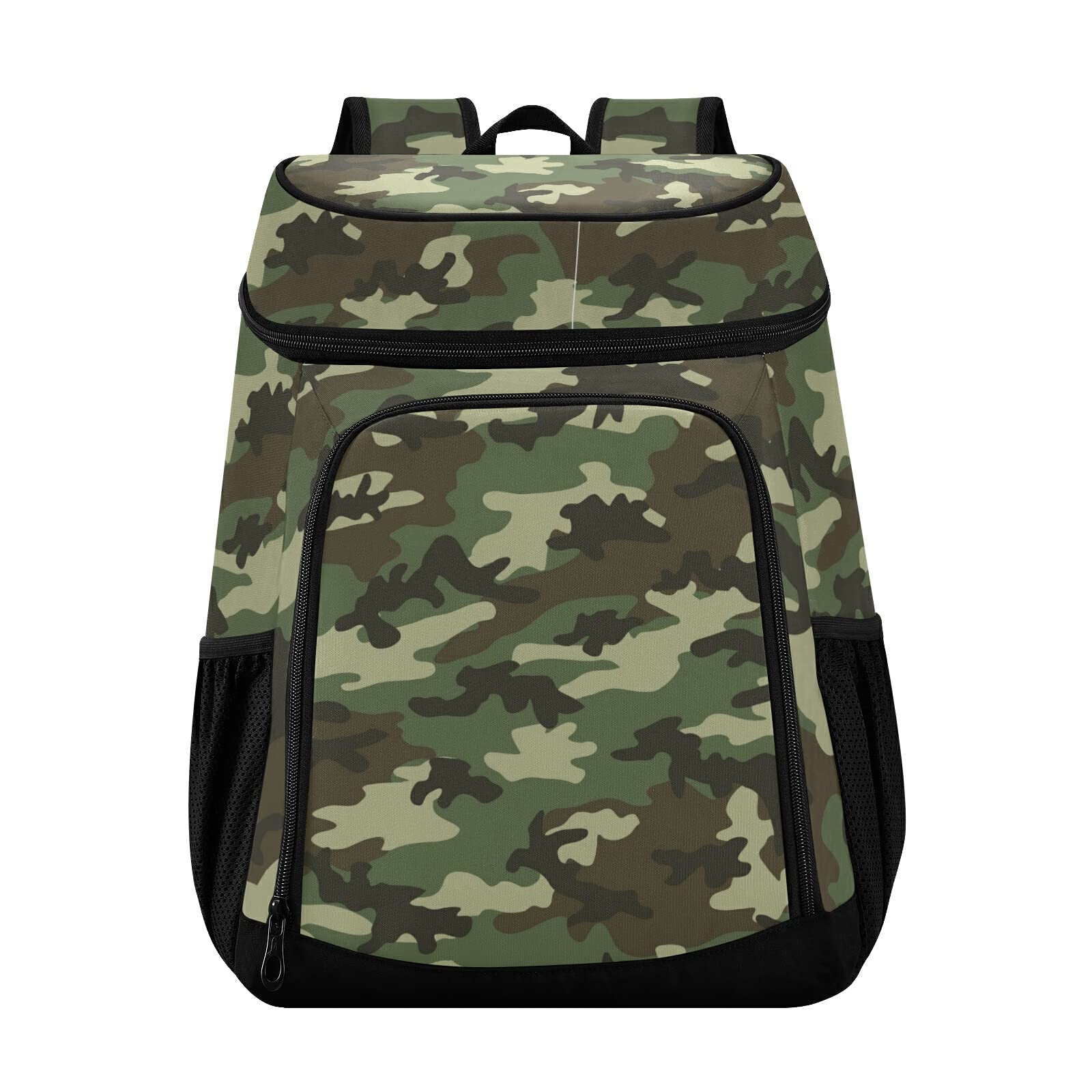 DOMIKING Camouflage Cooler Backpack for Men - Insulated Lunch Box with Padded Straps, 14-Camouflage - Perfect for Hiking, Camping, Fishing & Outdoor Adventures
