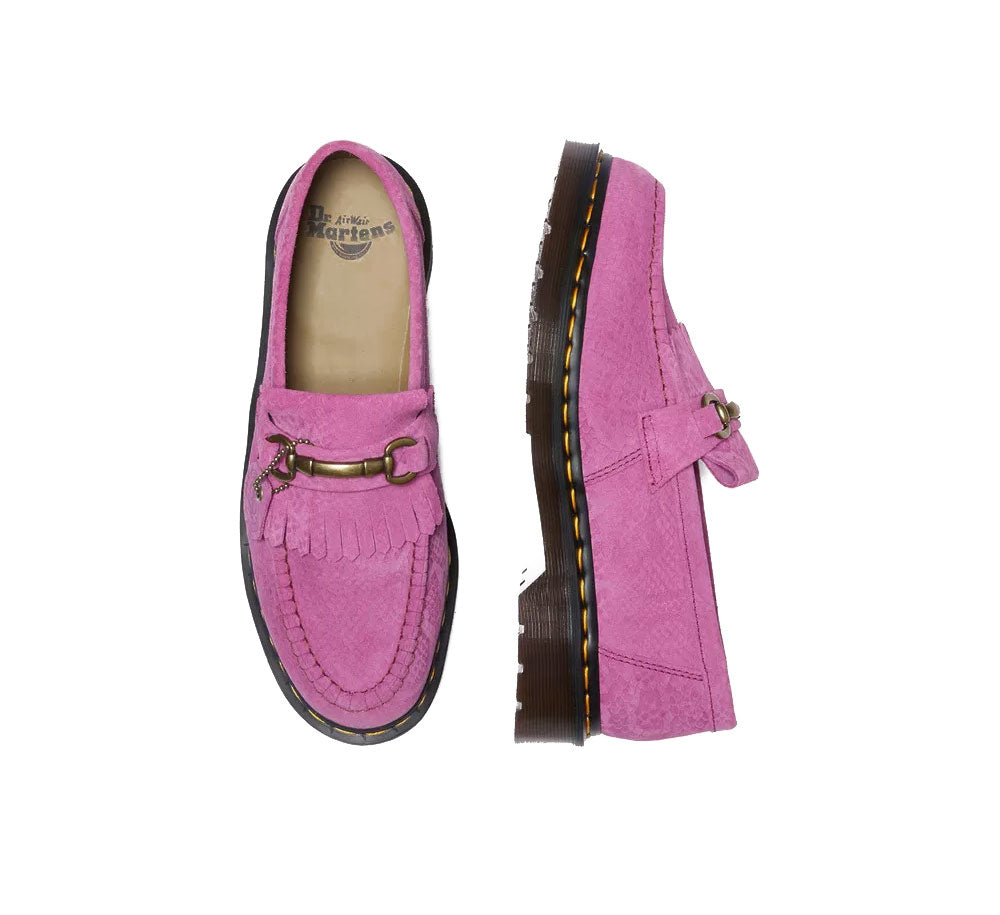 Men's Adrian Snaffle Repello Embossed Suede Kiltie Loafers - Classic Casual Shoes for Business, Office & Smart Outfits