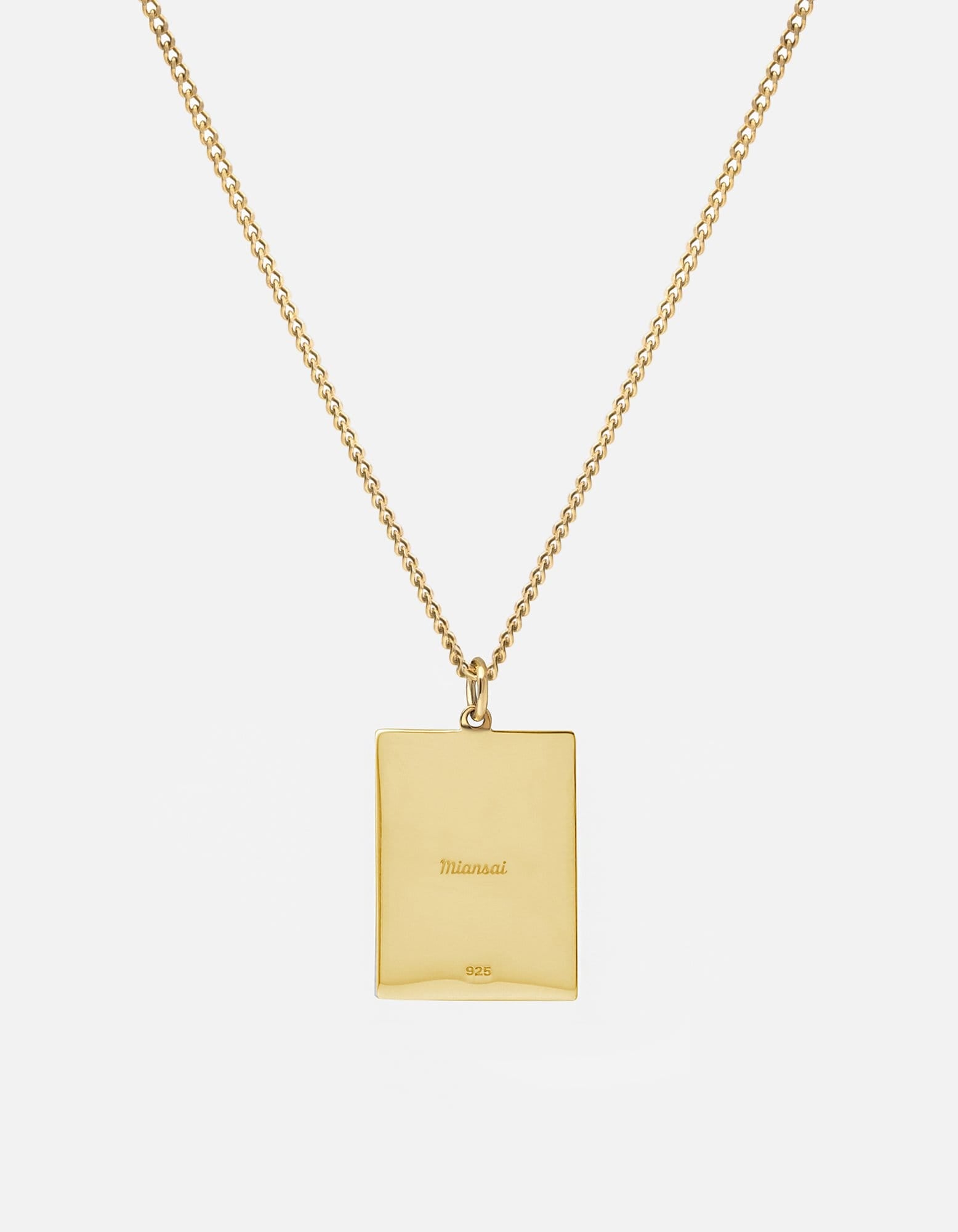 Elegant Poppy Frame Necklace in Gold Vermeil - Perfect for Women's Fashion & Gift Giving
