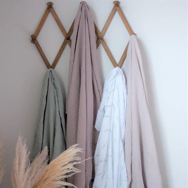 Ely's&Co. Soft Breathable Muslin Swaddle Blankets for Babies (2 Pack) - Perfect for Newborn Swaddling, Nursing Cover & Stroller Blanket