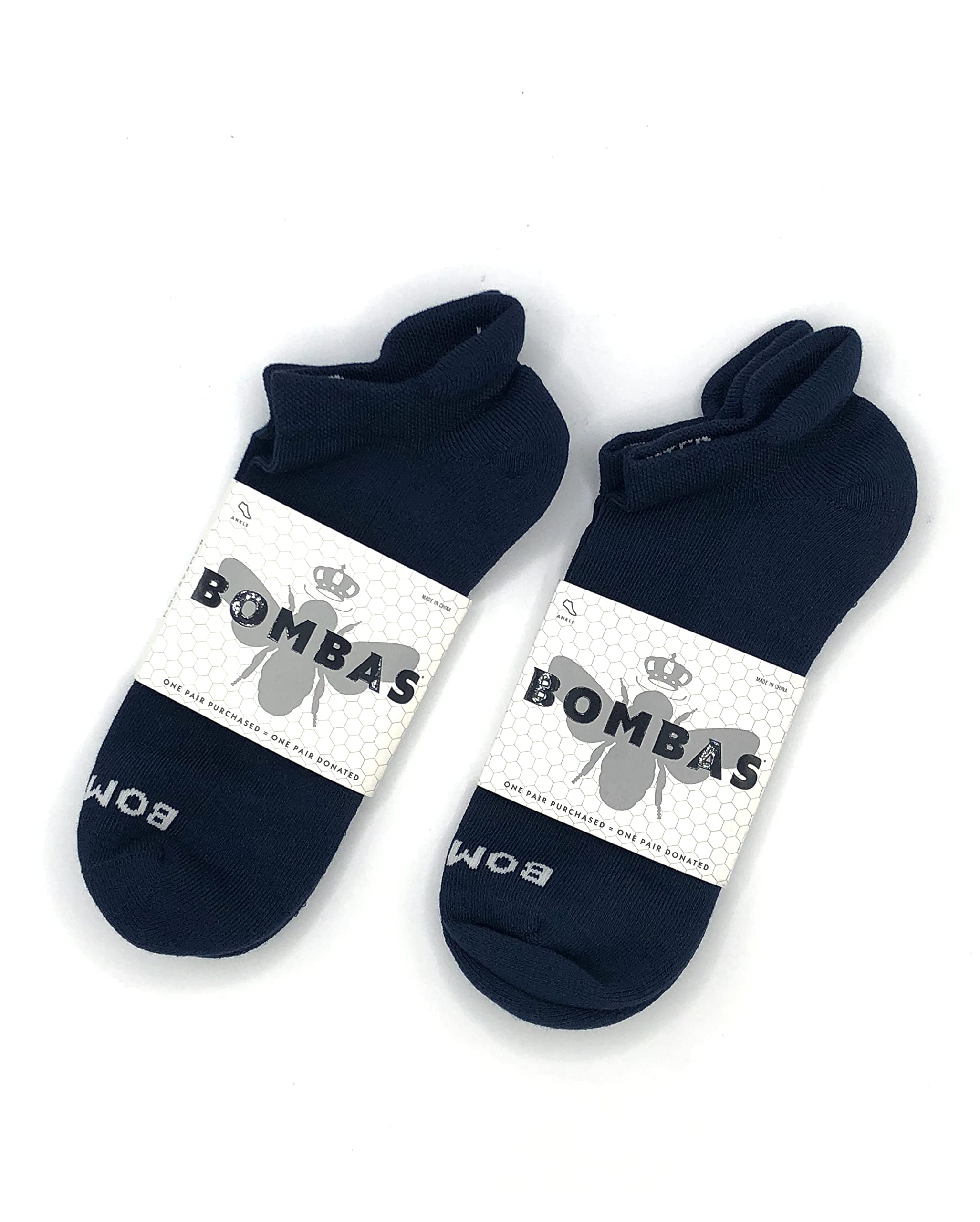 Bombas Men's Ankle Socks 2-Pack - Ultra Soft & Cushioned Athletic Socks for Running, Gym & Everyday Comfort