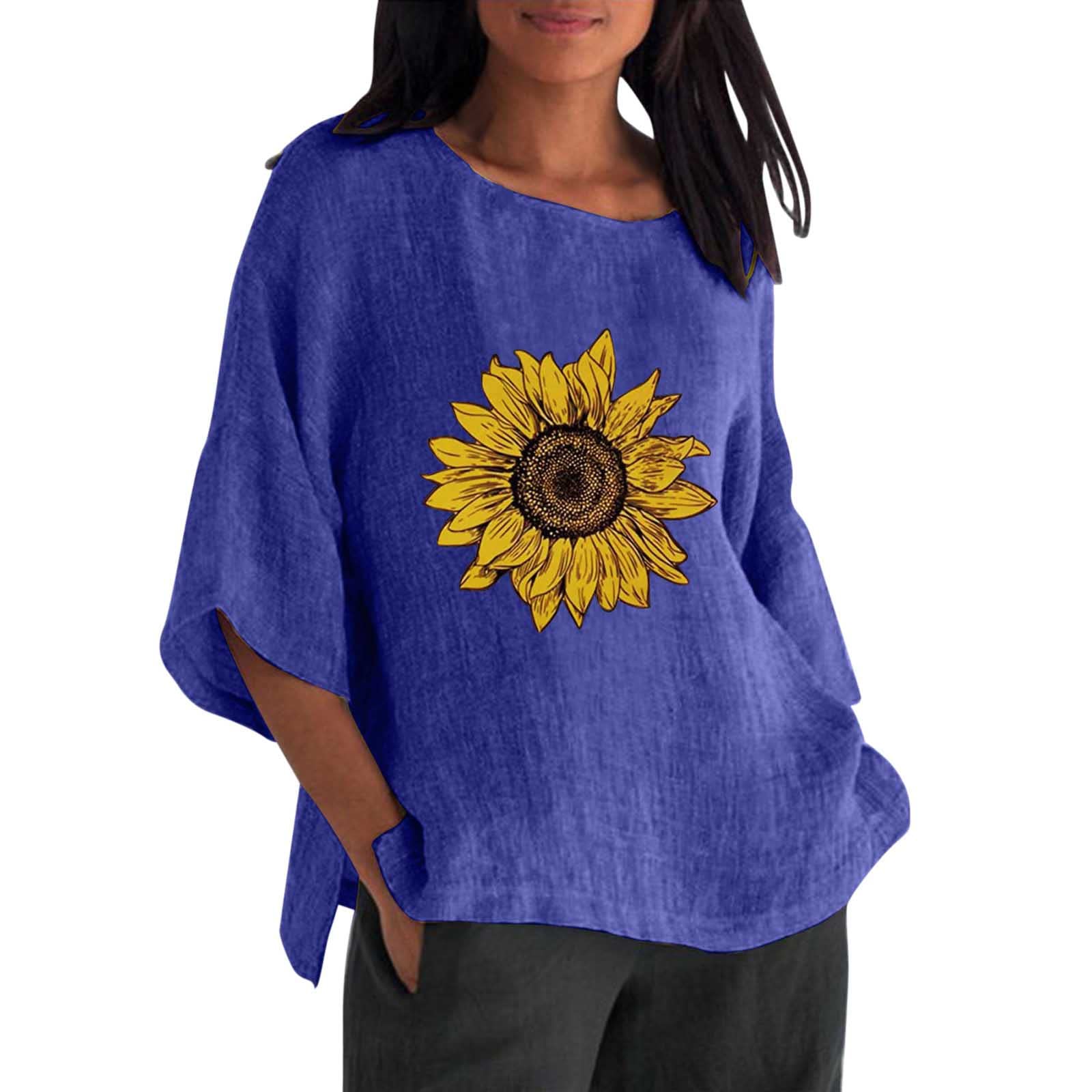 Women's Solid Color Cotton Linen Short Sleeve T-Shirt - Breathable Summer Top for Casual Wear, Office & Travel - Plus Size Available