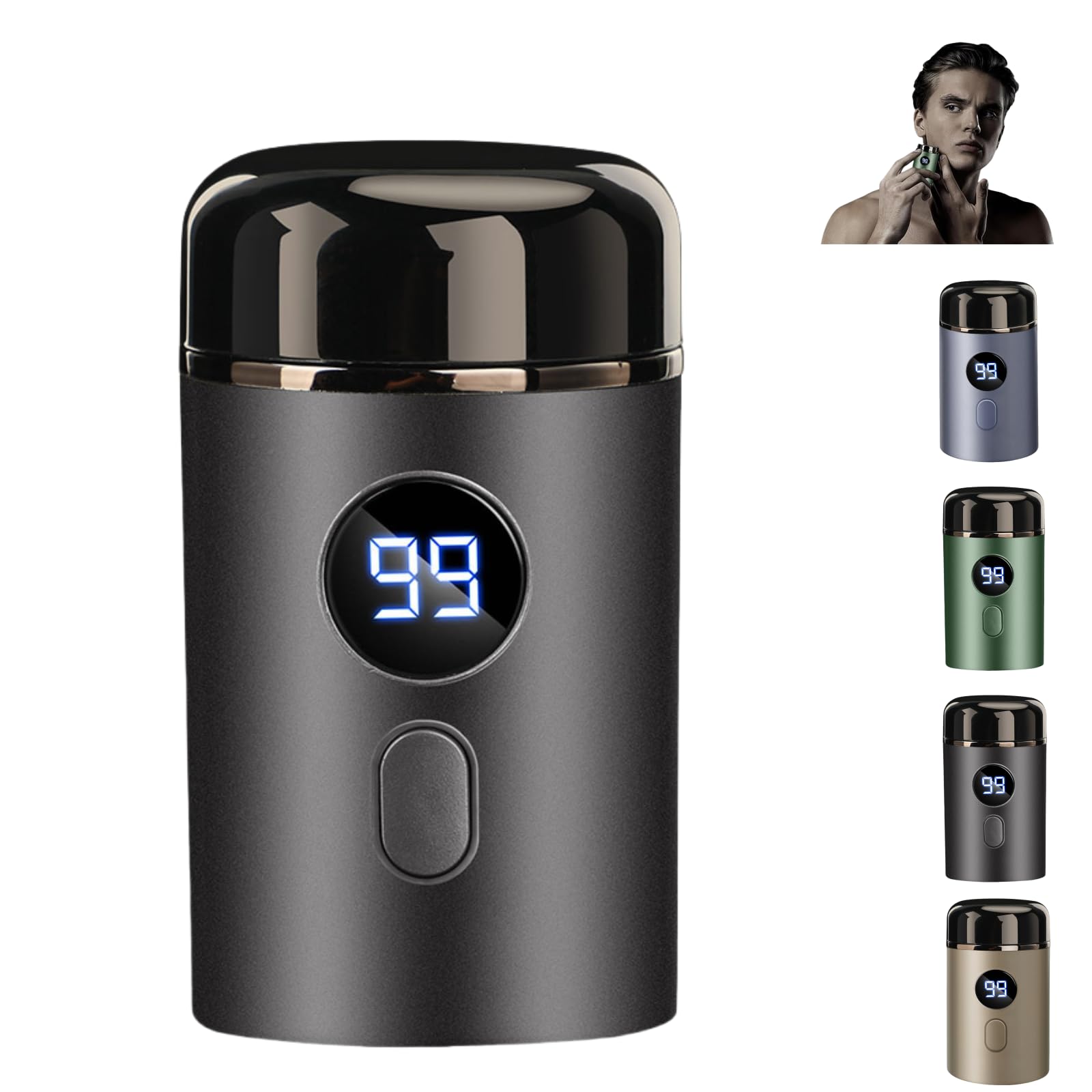 Premium 3D Floating Electric Razor for Men - IPX7 Waterproof, Portable & Compact Travel Shaver - Perfect for Home, Gym, and On-the-Go Grooming