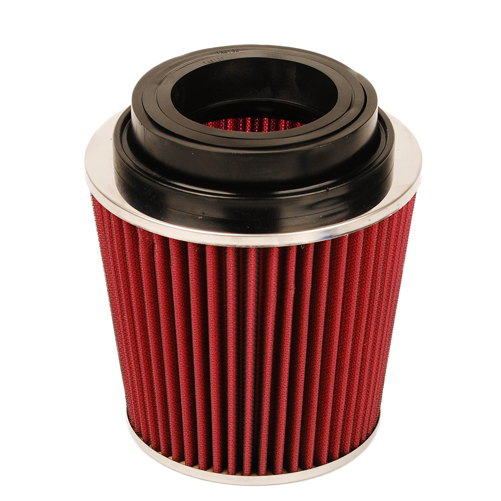 HIFROM High Flow Round Tapered Universal Clamp-On Air Filter 8132 - Washable & Reusable Performance Air Filter for Cars, Trucks & SUVs - Improves Engine Power & Fuel Efficiency