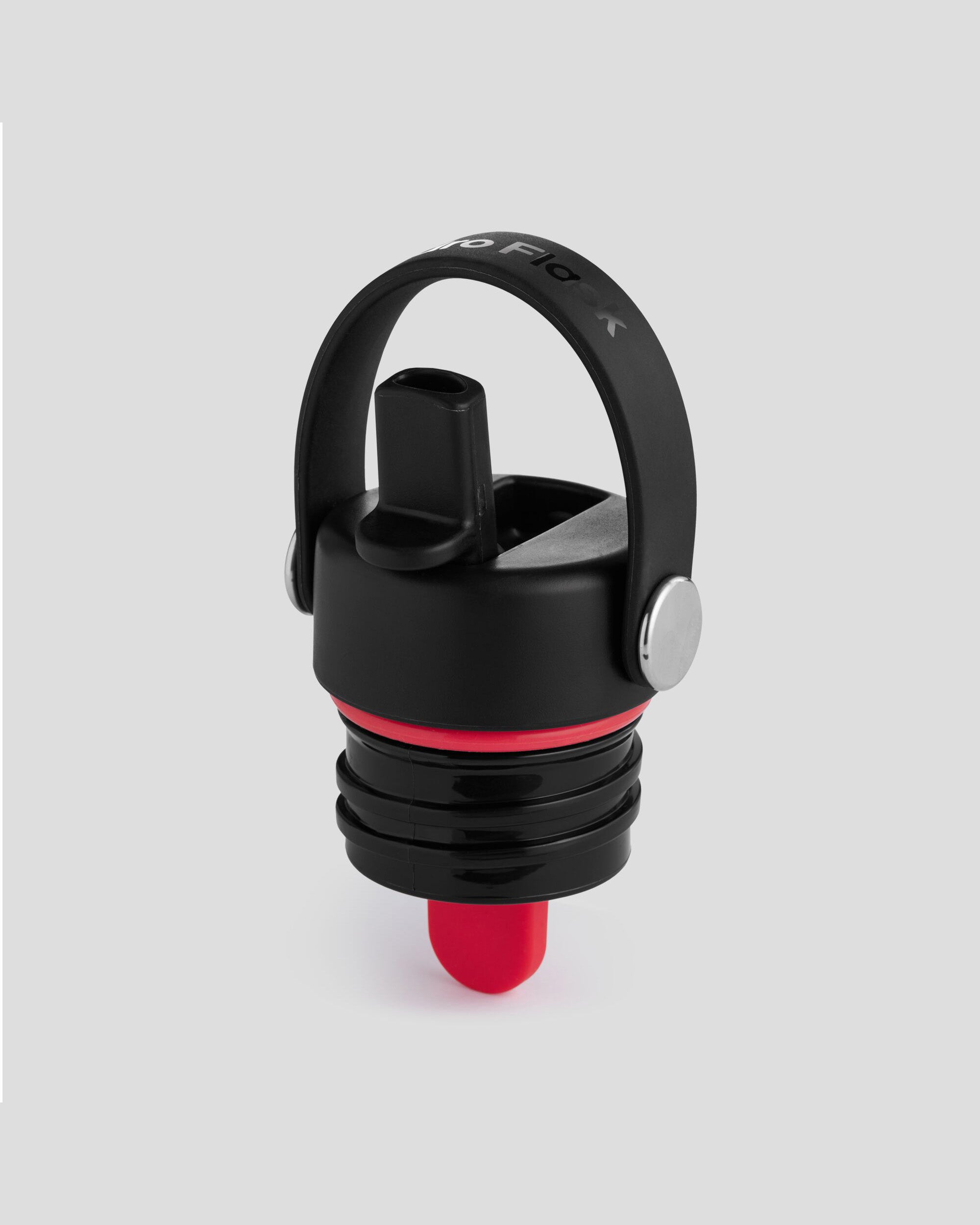 Hydro Flask Standard Mouth Flex Straw Cap - Black | Insulated Water Bottle Lid for Hydration On The Go, Gym, Hiking & Outdoor Activities