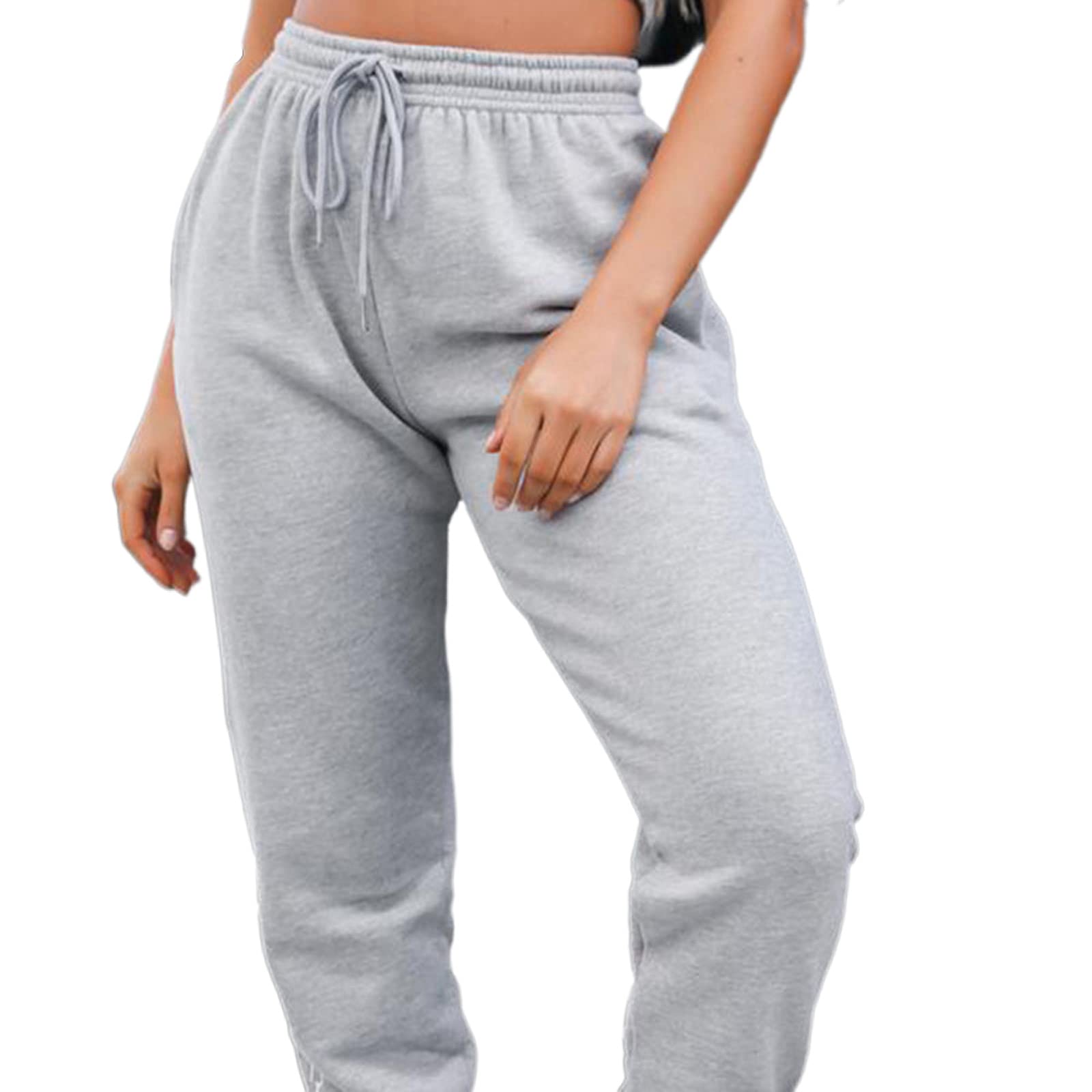 Women's High Waisted Joggers & Teen Girls Sweatpants - Summer Workout Yoga Pants with Cinch Bottom | Loose Fit Comfort for Gym, Lounge & Casual Wear