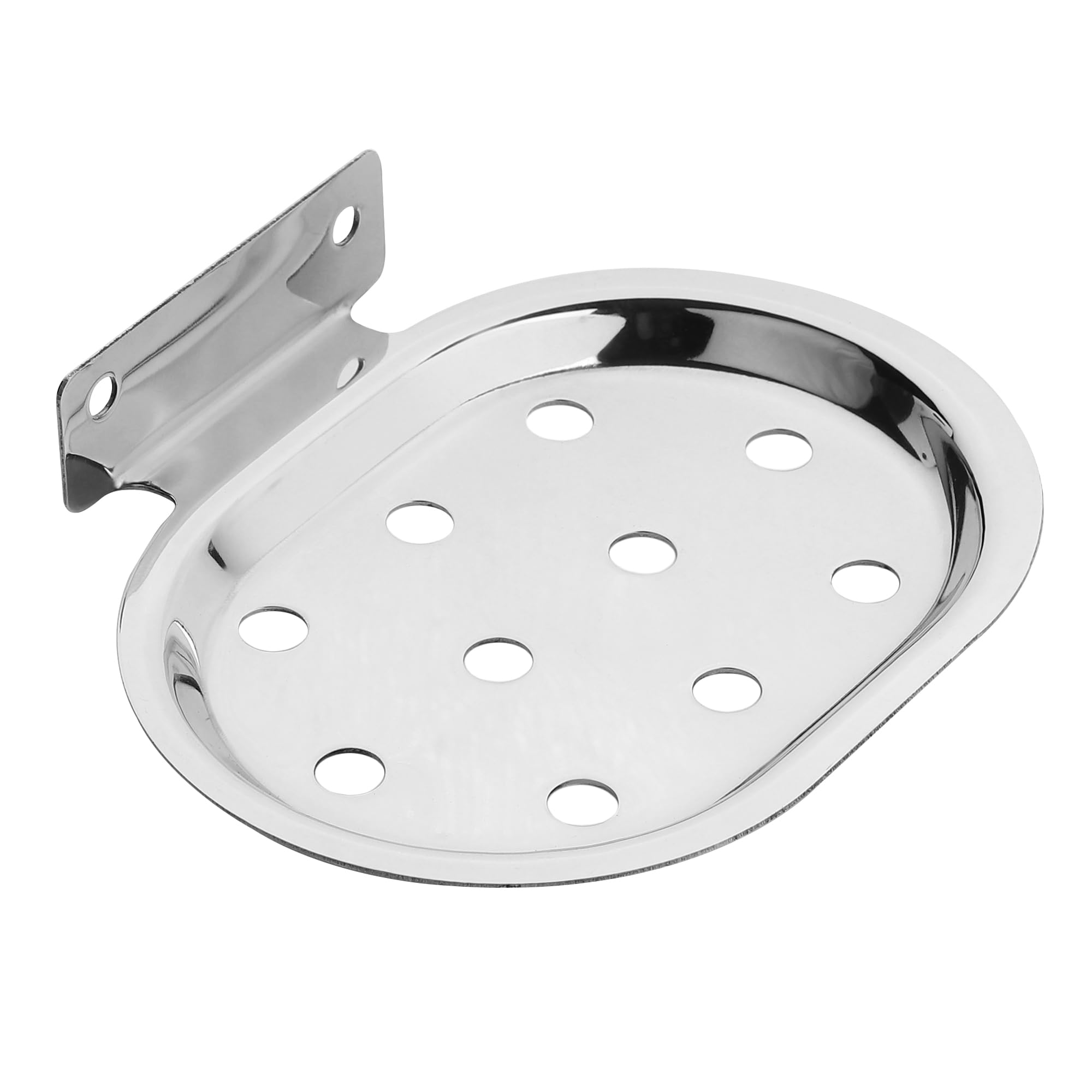BHANMATI Stainless Steel Towel Ring & Soap Holder Set - Chrome Finish for Kitchen & Bathroom Accessories - Includes Mounting Screws (2-Pack) - Perfect for Modern Home, Restaurant, and Hotel Decor