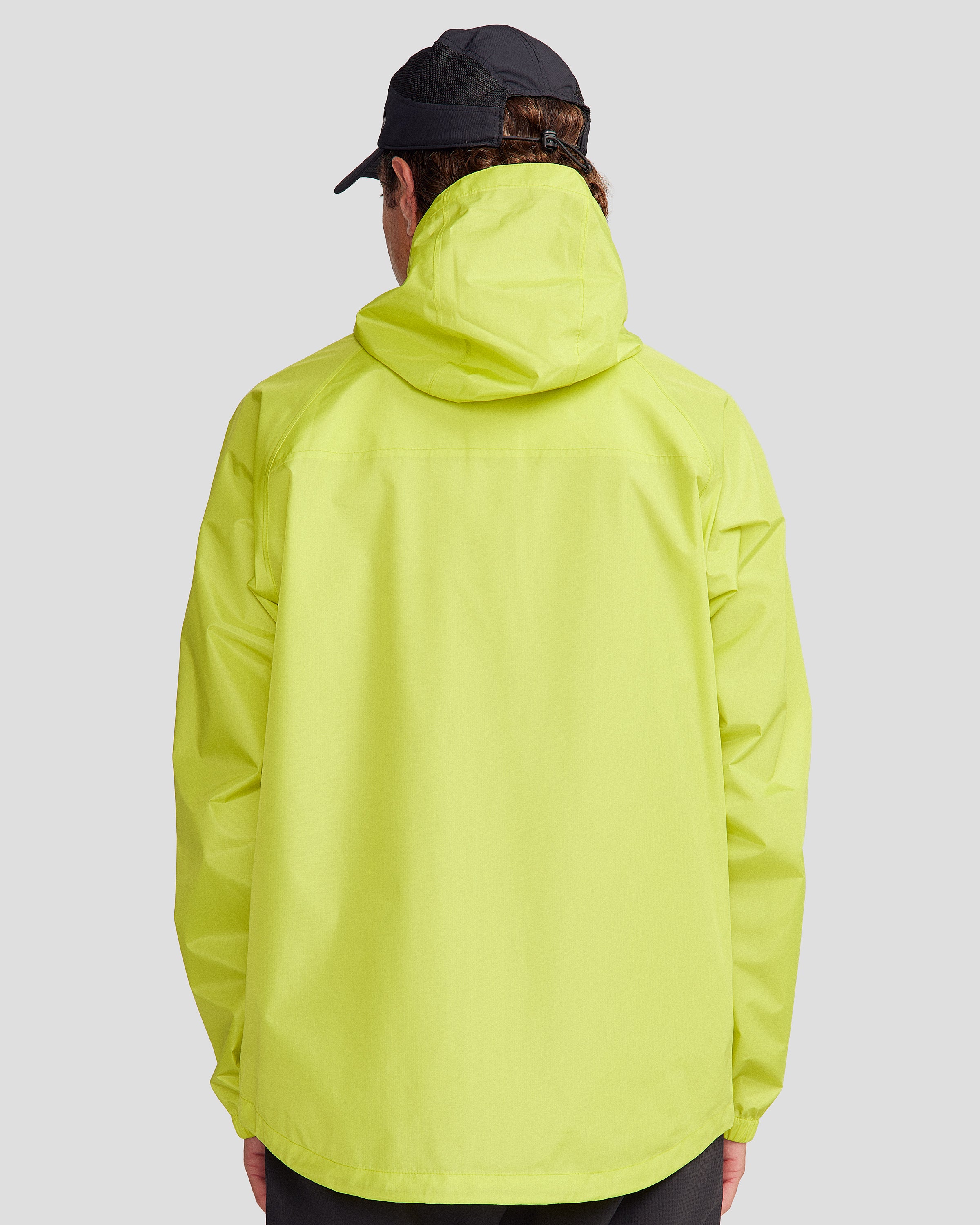 2L Men's Waterproof Rain Jacket - Lightweight & Breathable Outdoor Windbreaker for Hiking, Camping & Travel - Bright Moss Green