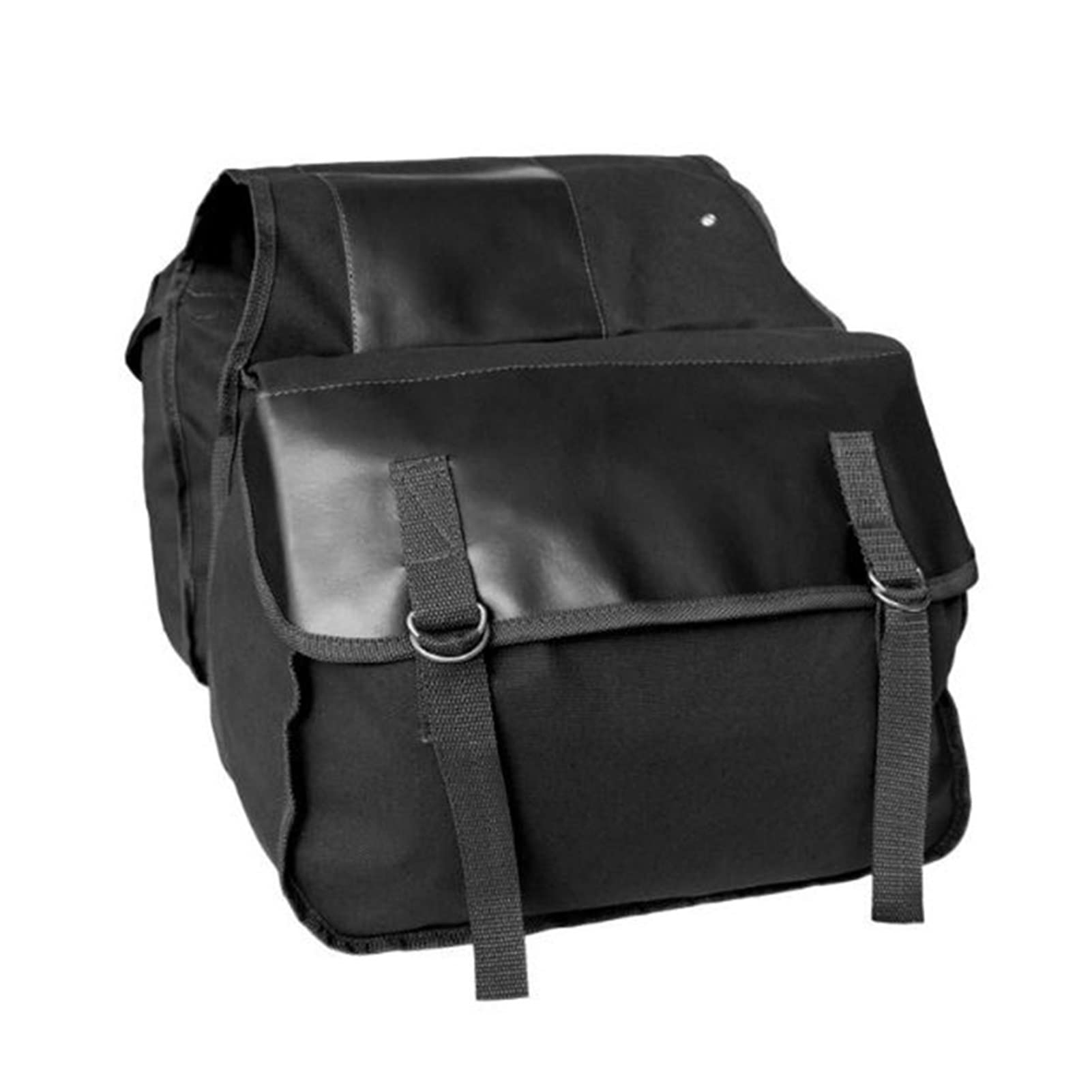 BDYCZ High Capacity Waterproof Motorcycle Touring Saddle Bags - Black Canvas Panniers for Motorbike Luggage Storage | Perfect for Long-Distance Rides & Adventure Travel
