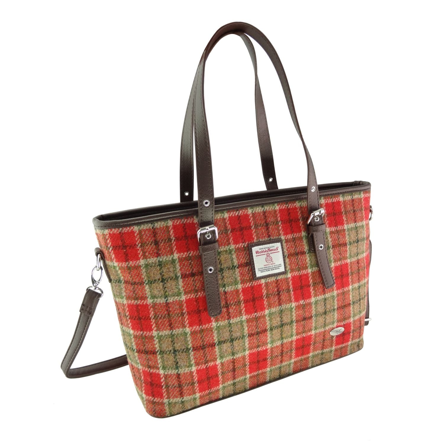 Harris Tweed Large Tote Bag for Women - 14 Stylish Colors | Durable Handmade Wool Tote | Perfect for Work, Travel & Shopping (14 Color Options)