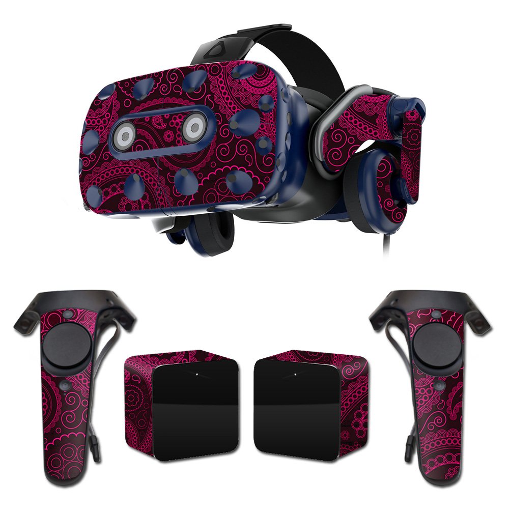 MightySkins Vinyl Decal Wrap Cover for HTC Vive Pro VR Headset - Paisley Design | Protective, Durable, Customizable Skin | Easy to Apply & Remove | Made in USA | Perfect for Gaming, VR Enthusiasts & Personalization