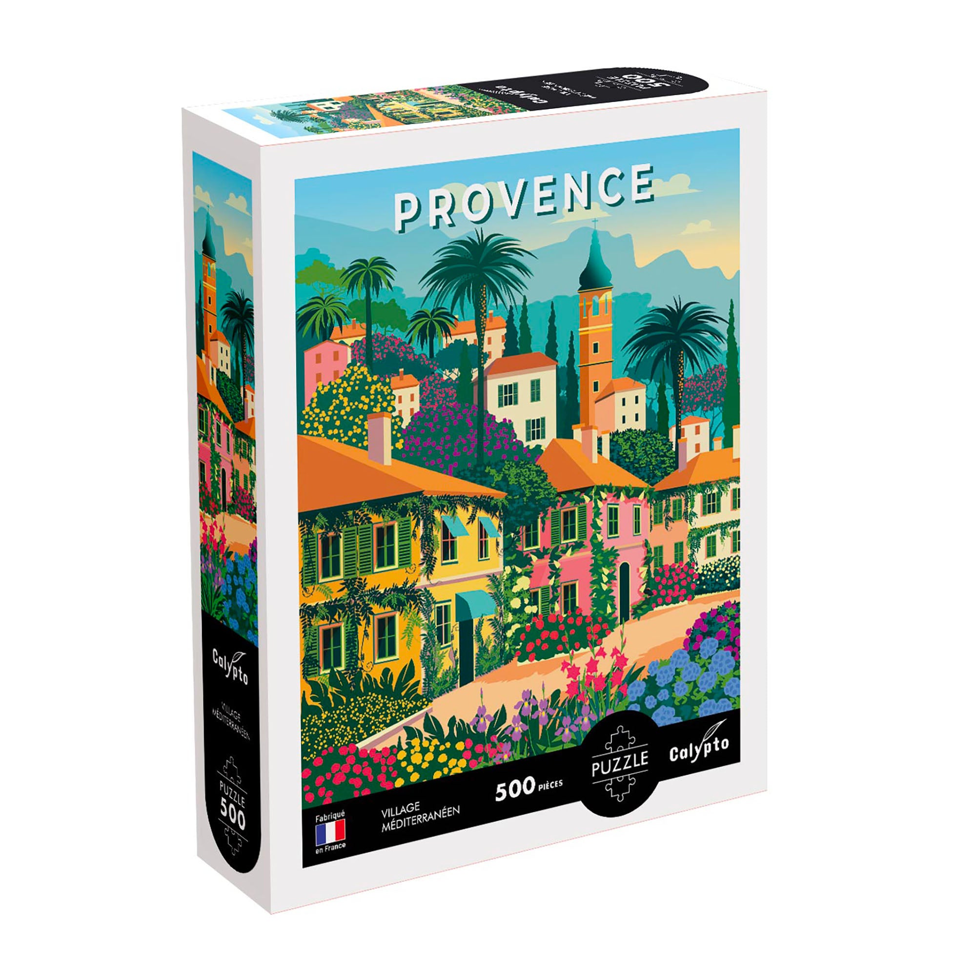500-Piece Provence Landscape Jigsaw Puzzle for Adults - Scenic French Countryside Art - Perfect for Relaxation, Stress Relief & Family Bonding
