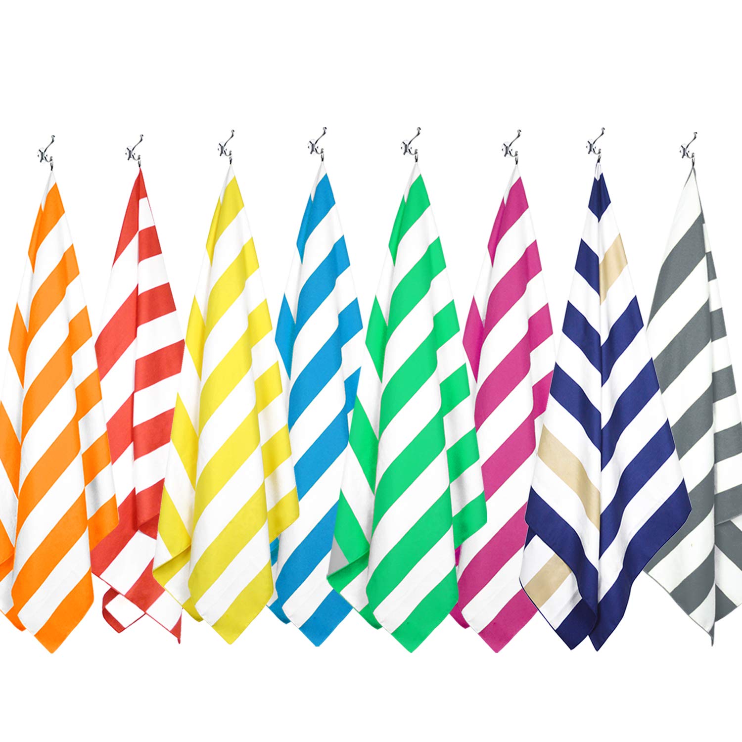 Premium Microfiber Beach Towel Set - Sand Free, Quick Dry & Extra Large (67x35