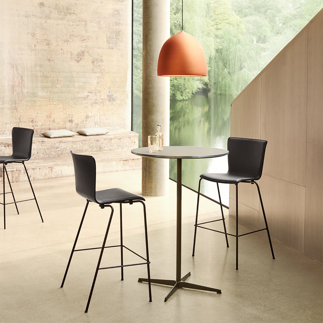 Round Bar Table - Modern & Stylish Counter Height Table for Kitchen, Dining Room, or Outdoor Patio - Perfect for Entertaining & Small Spaces