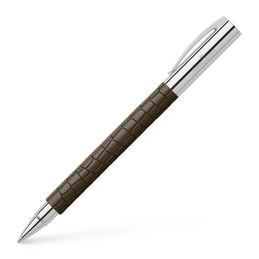 Faber-Castell Ambition Rollerball Pen - Premium 3D Crocodile Pattern Design for Smooth Writing | Perfect for Office, Business Meetings & Gift Giving