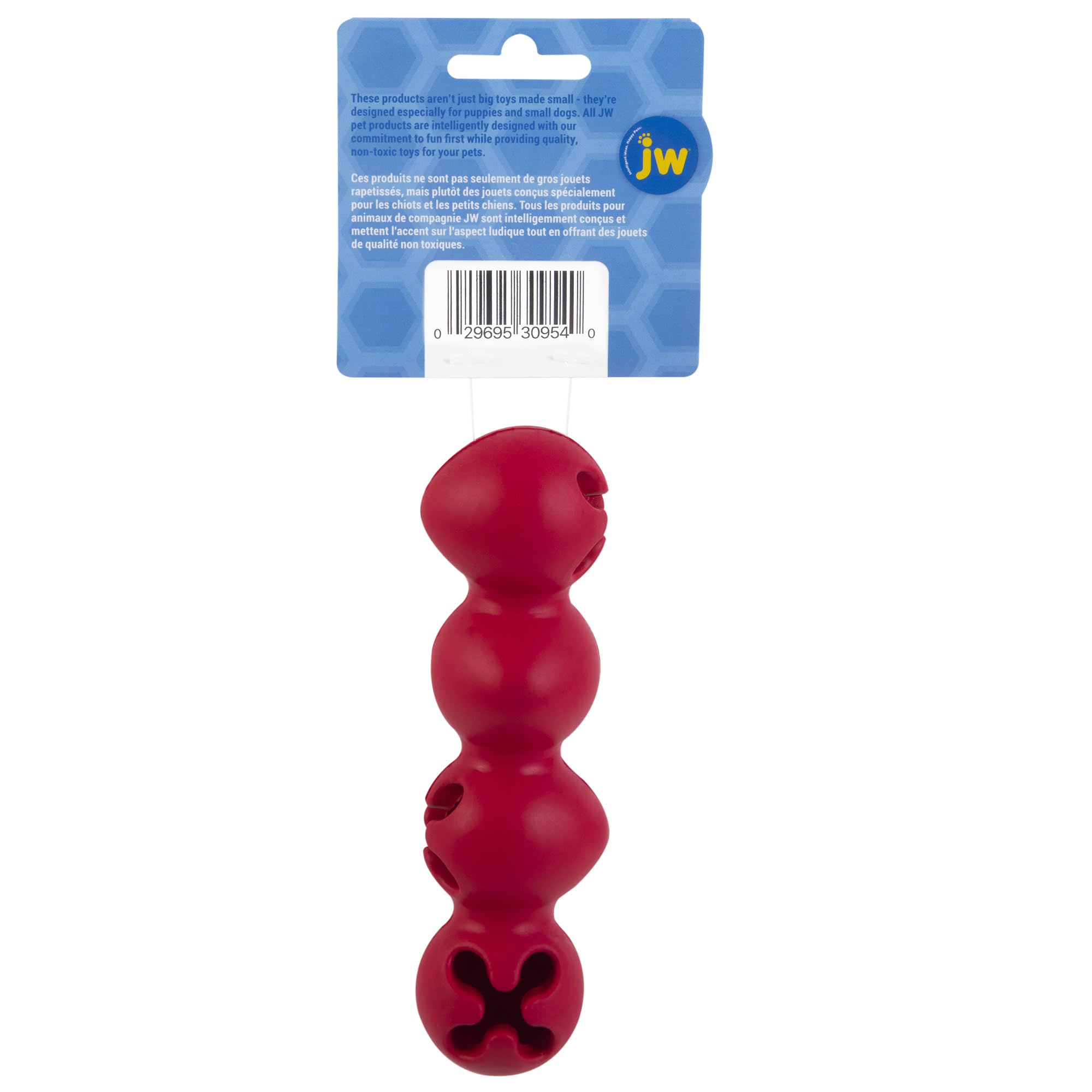 JW Playbites Caterpillar Treat Dispenser Toy - Interactive Dog Puzzle Feeder for Mental Stimulation & Slow Eating - Perfect for Small to Medium Dogs During Training, Playtime or Mealtime