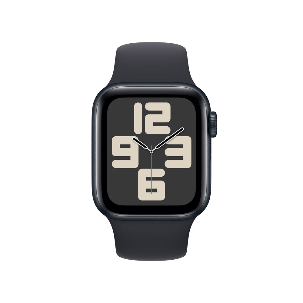 Apple Watch SE GPS + Cellular 40mm Midnight Aluminum Case with Midnight Sport Band S/M - Perfect for Fitness Tracking, Calls & Notifications on the Go