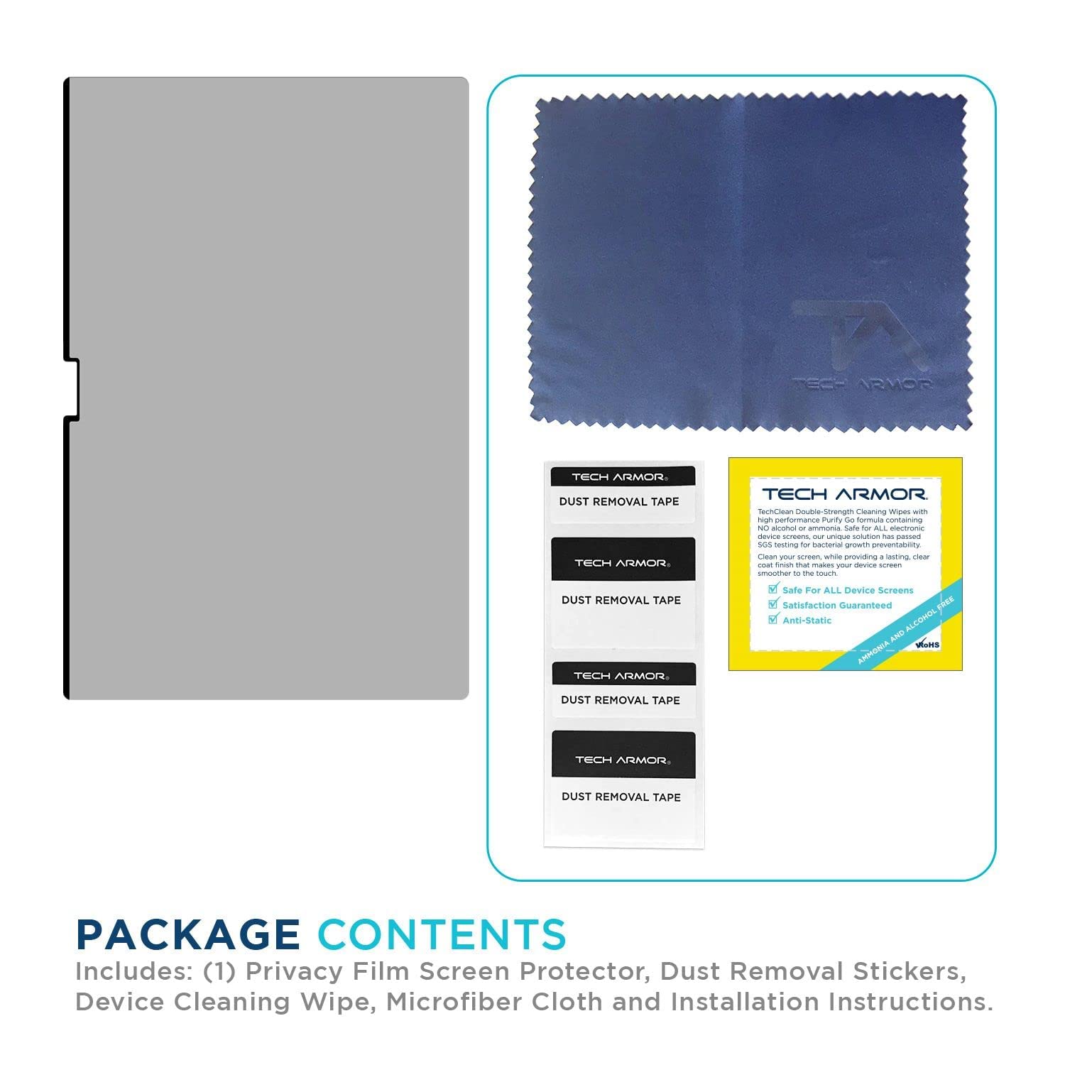 Tech Armor Magnetic Privacy Screen Protector for MacBook Pro 14-inch (2021 Model) - Anti-Spy, Easy Install & Remove with Magnets, 1-Pack - Perfect for Office, Travel & Public Workspaces