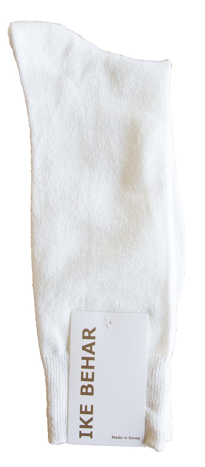 Men's Fashion Glitter Dress Socks - Premium White Formal Socks for Business, Parties & Special Occasions