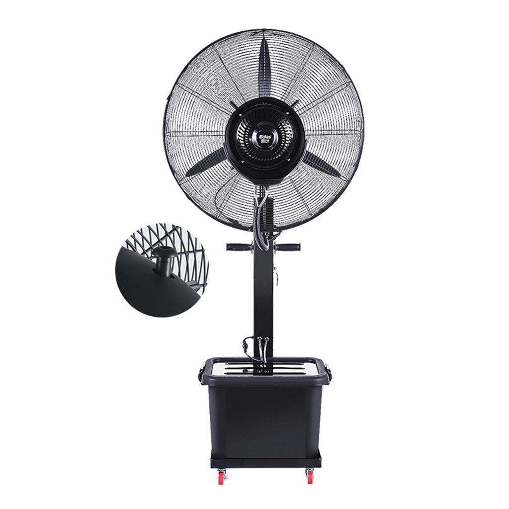 3-Speed Oscillating Pedestal Stand Fan with Remote Control - Quiet Cooling for Home, Office & Bedroom - Adjustable Height Black Floor Fan for Summer Indoor Use