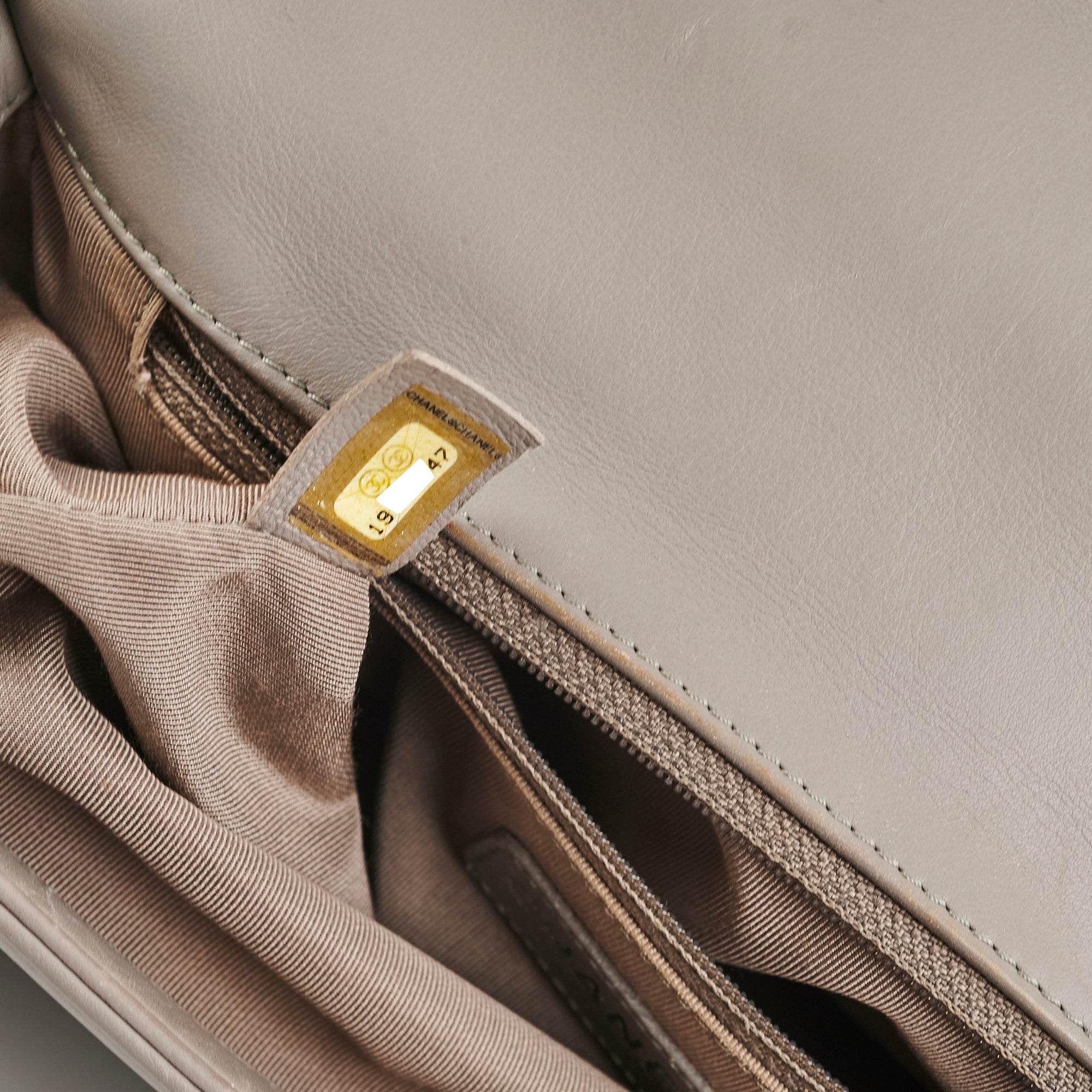 Chanel New Boy Lambskin Grey Leather Handbag - Luxury Designer Crossbody Bag for Women | Perfect for Evening Parties, Date Nights & Special Occasions