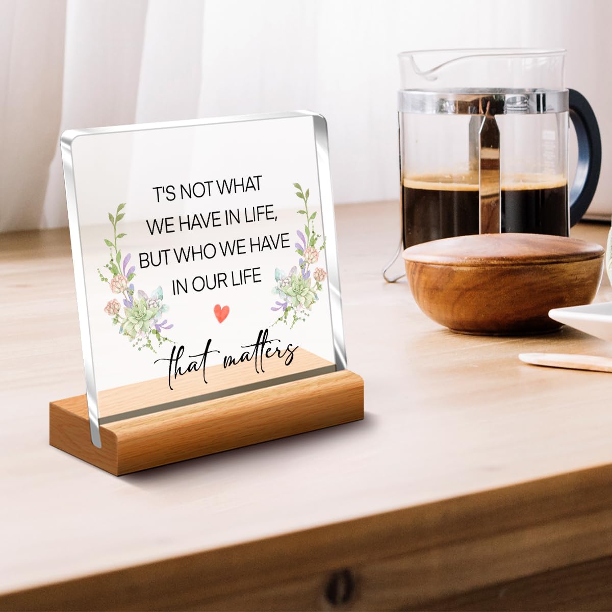 Inspirational Acrylic Desk Sign - Little Reminders Positive Message Plaque for Office & Home Decor | Motivational Gift for Women, Friends & Coworkers | Perfect for Workstations, Study Areas & Gift Giving