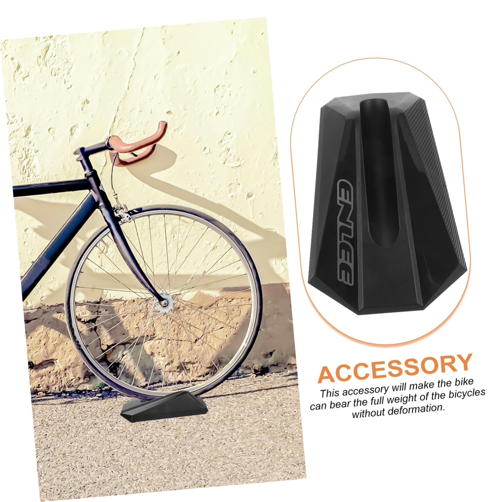 BESPORTBLE Bike Trainer Stand - Heavy Duty Plastic Exercise Bike Mat for Indoor Cycling, Bicycle Display Stand & Wheel Protection - Perfect for Home Gym, Spinning Classes & Bike Storage