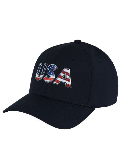 Americana Navy AeroSphere Tech Fabric Cap - Lightweight Performance Hat for Running, Hiking & Outdoor Activities
