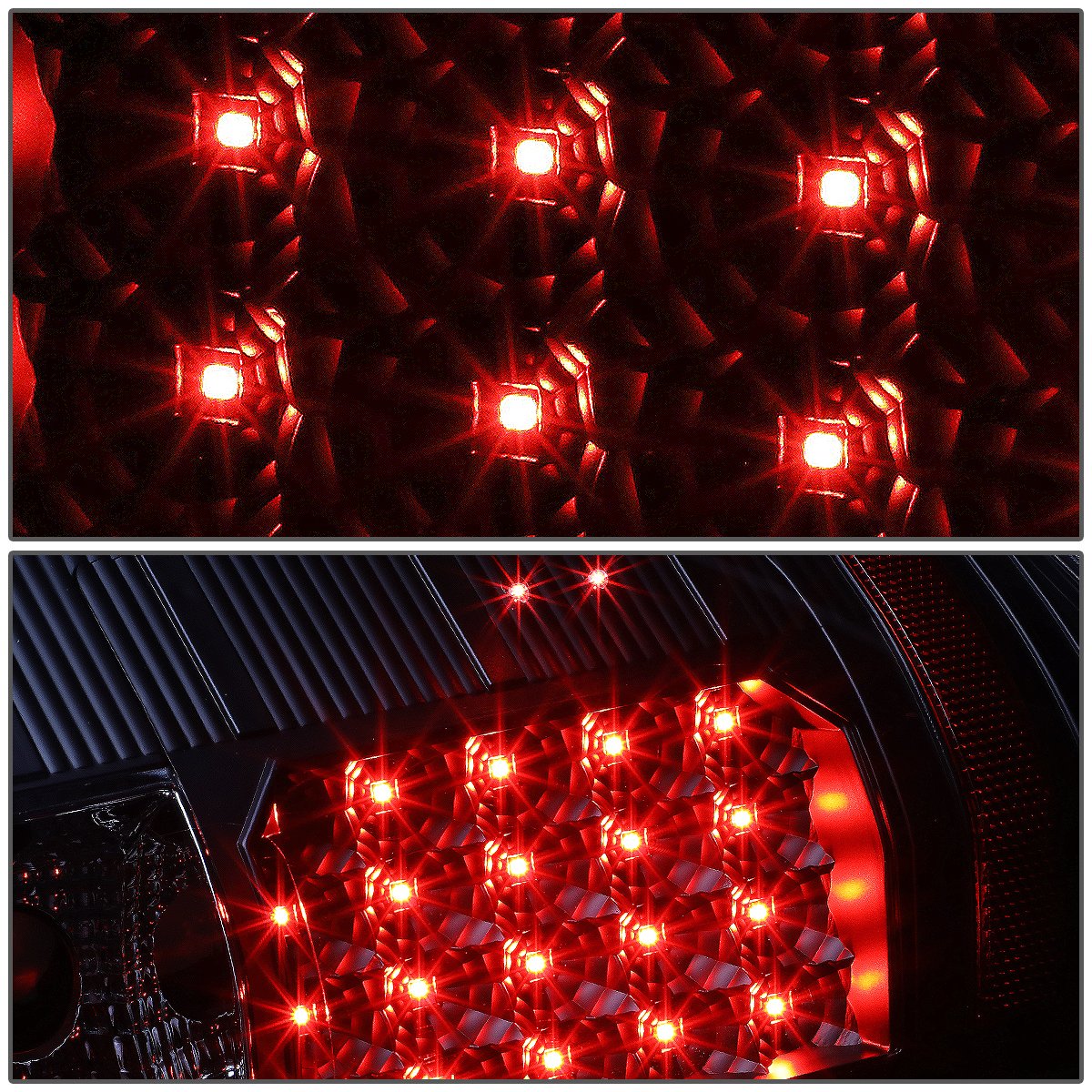 Auto Dynasty 20-LED Tail Lights Brake Lamp for Chevy Silverado 1500 2500HD 3500HD (2007-2013) - Pair Set, Black Housing & Clear Lens - Upgrade Your Truck's Style & Safety for Night Driving & Off-Road Adventures