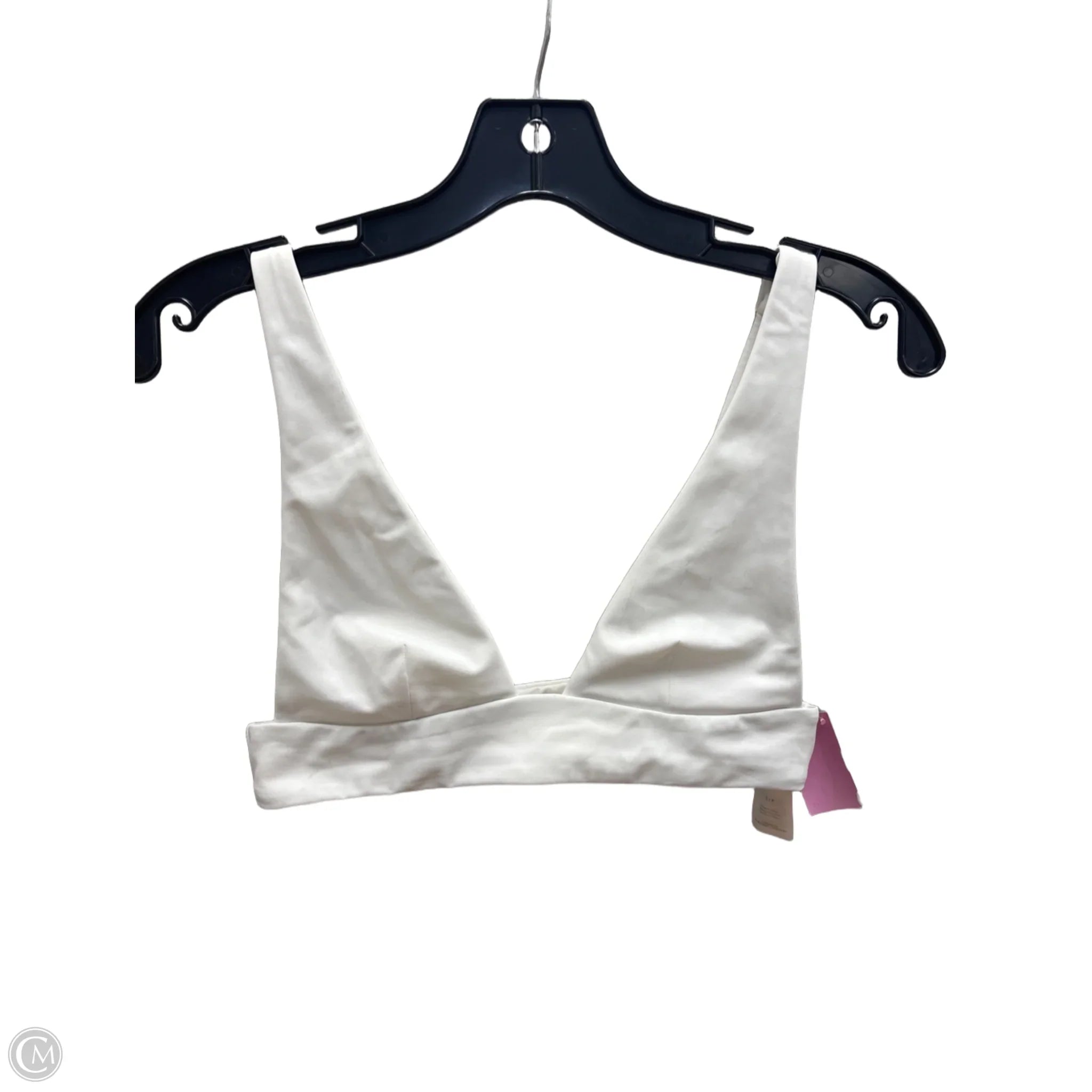 Women's White Athletic Sports Bra Size S - Breathable Workout Top for Yoga, Running & Gym