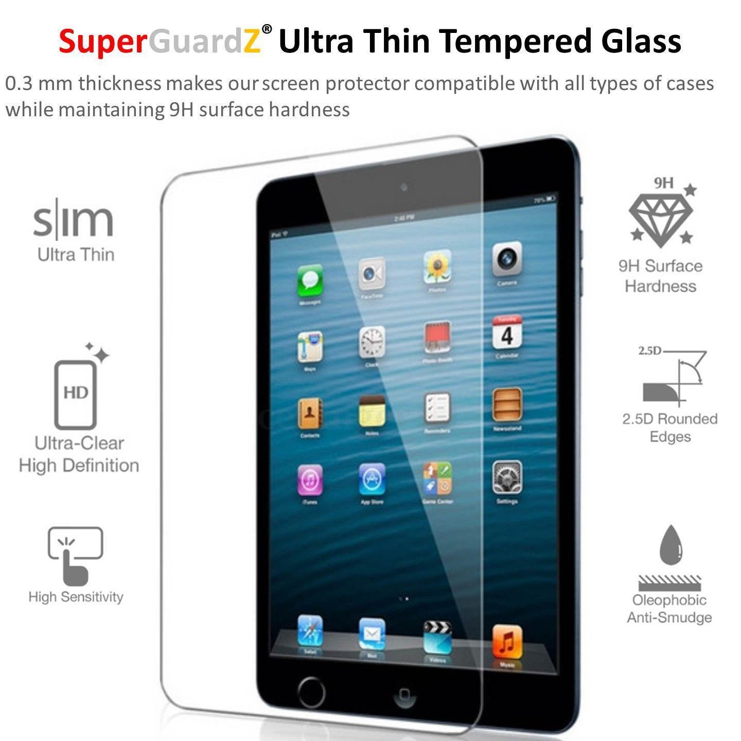 2-Pack Tempered Glass Screen Protector for iPad 9.7 (2018/2017) / iPad Pro 9.7 / Air 2 / Air 1 - Anti-Scratch, Anti-Bubble, HD Clear with Lifetime Replacement - Perfect for Work, Study and Entertainment