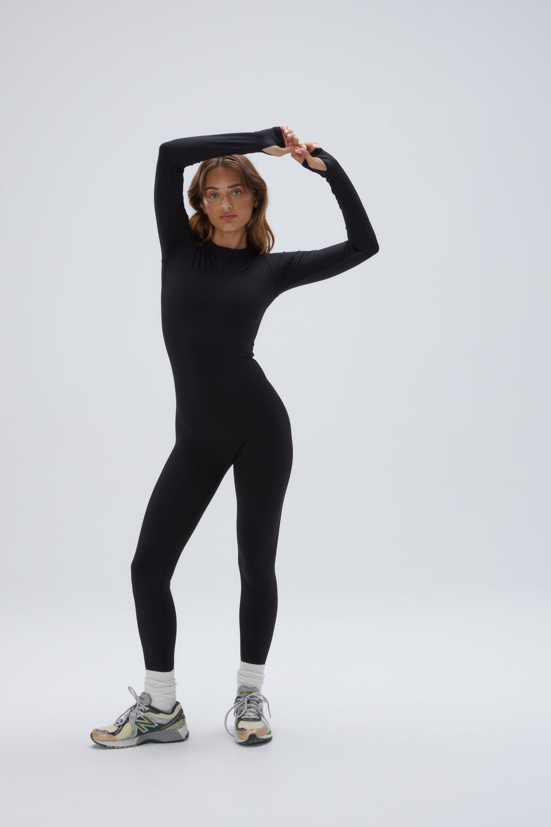 Ultimate Long Sleeve Unitard for Women - Stretchy Black Bodysuit for Dance, Yoga & Performance | Comfortable & Stylish Activewear