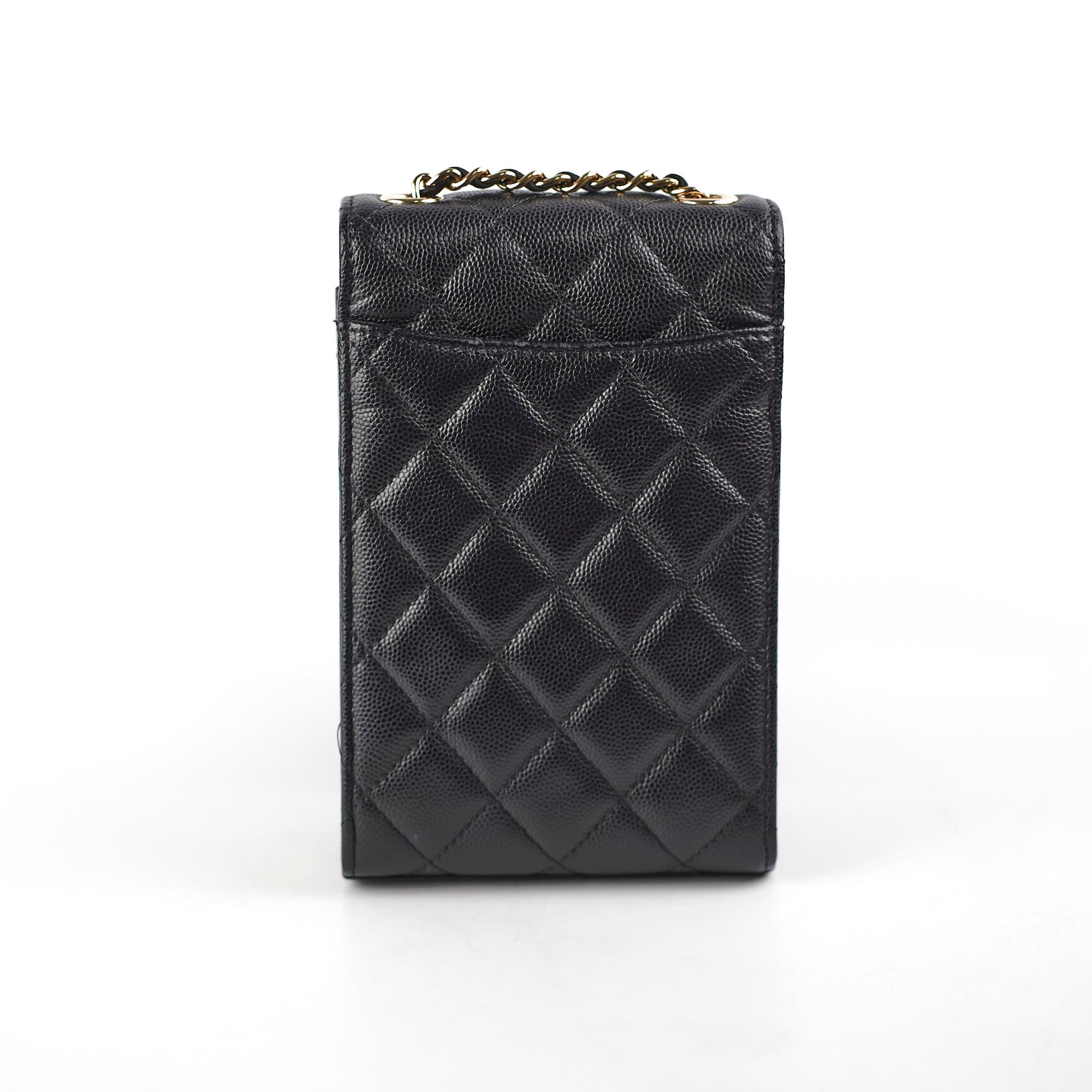 Chanel Caviar Quilted Leather Phone Holder Crossbody Bag for iPhone 15 Pro Max - Luxury Designer Phone Pouch for Women, Perfect for Parties, Shopping & Daily Use