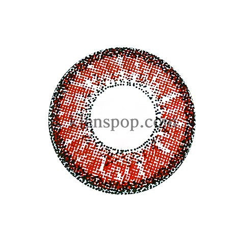 Stylish Red (Brianna) Colored Contact Lenses - 2 Pack | 6 Month Supply | Perfect for Halloween, Cosplay & Special Events