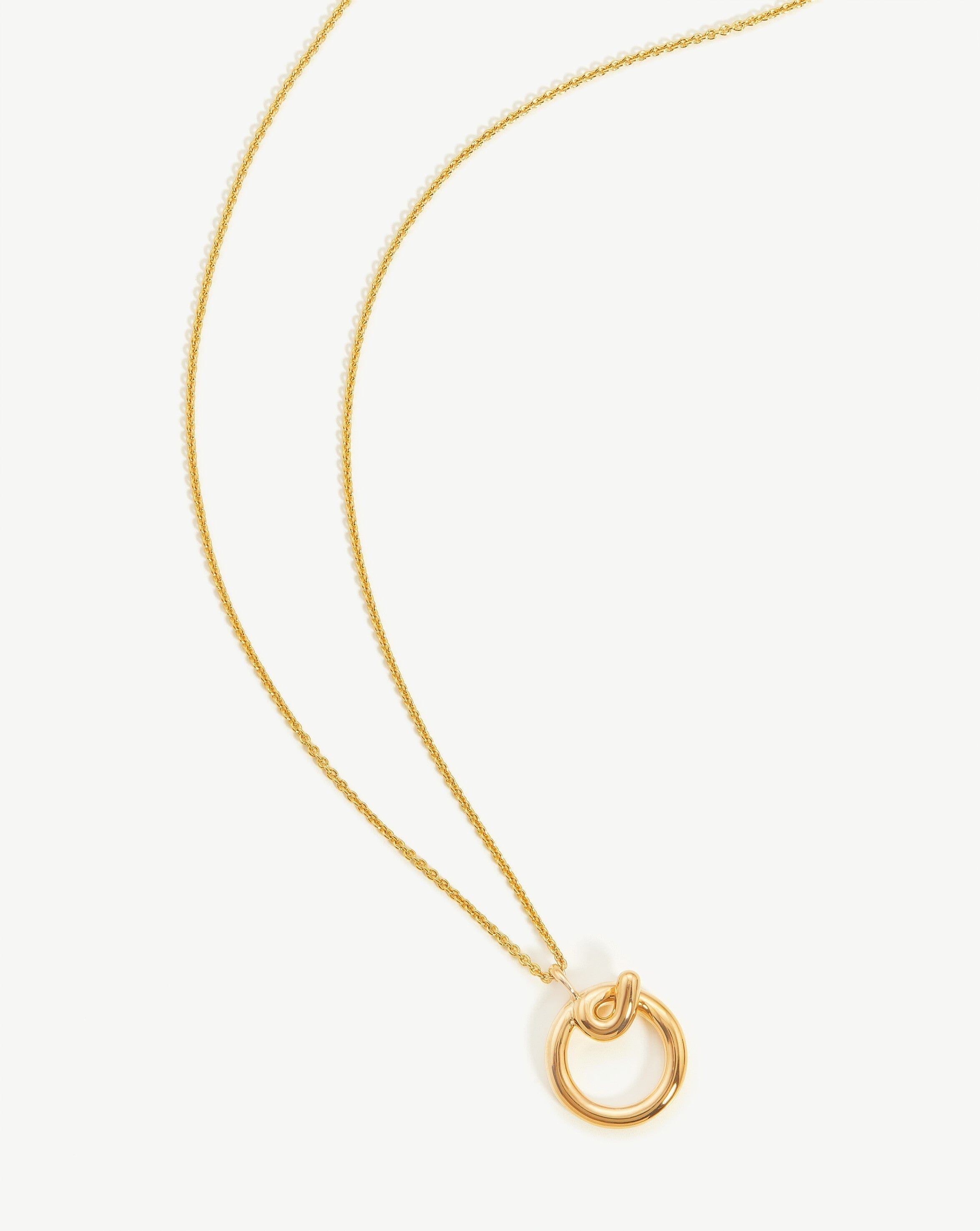 Elegant Curly Molten Initial Pendant Necklace - 18k Gold Vermeil Personalized Jewelry for Women | Perfect Gift for Birthday, Anniversary & Valentine's Day