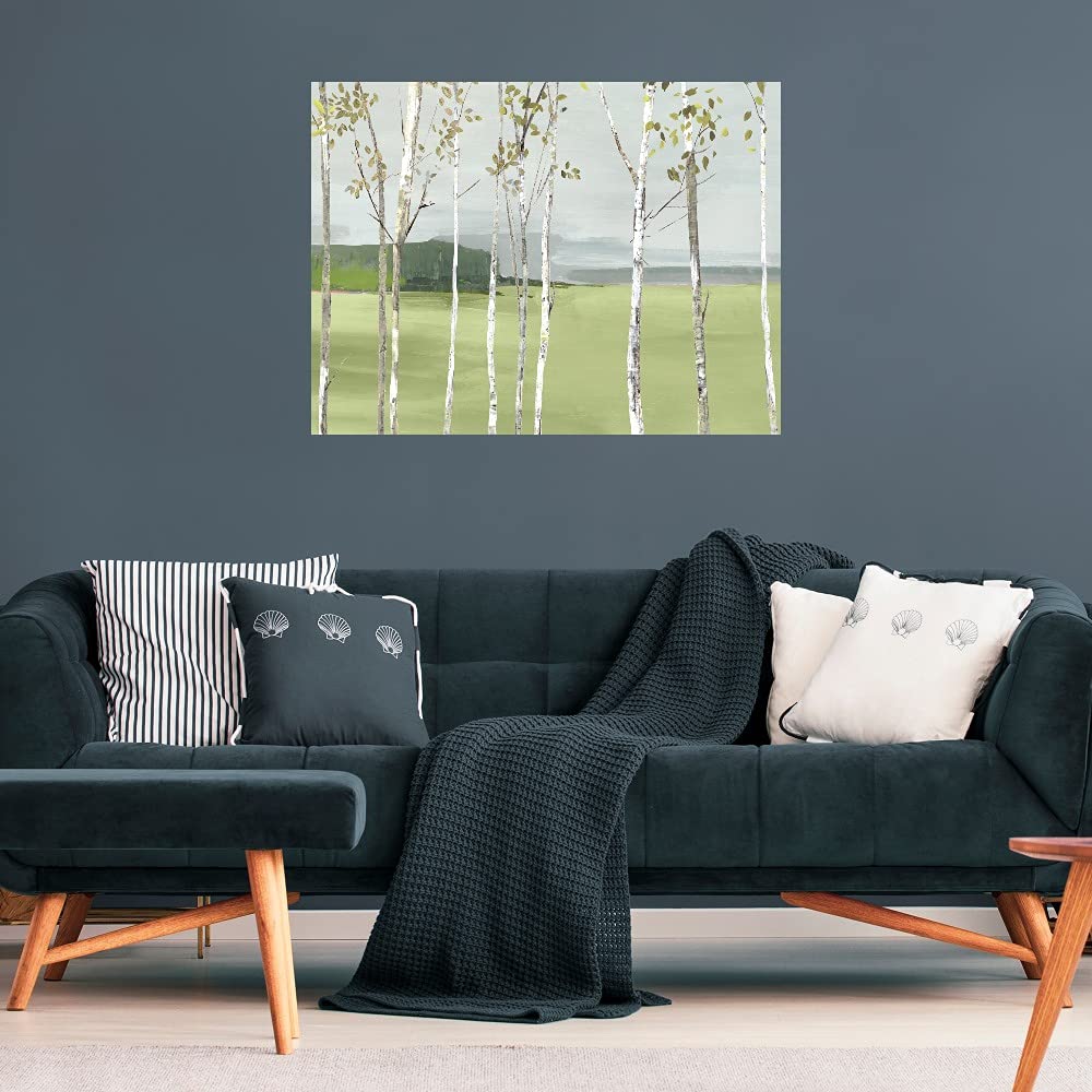 Allison Pearce Birch Valley Fine Art Canvas Wall Decor - 43x32 Inches Ready to Hang - Modern Abstract Painting for Living Room, Bedroom, Office & Dining Room - Perfect for Home Decor & Gift Giving