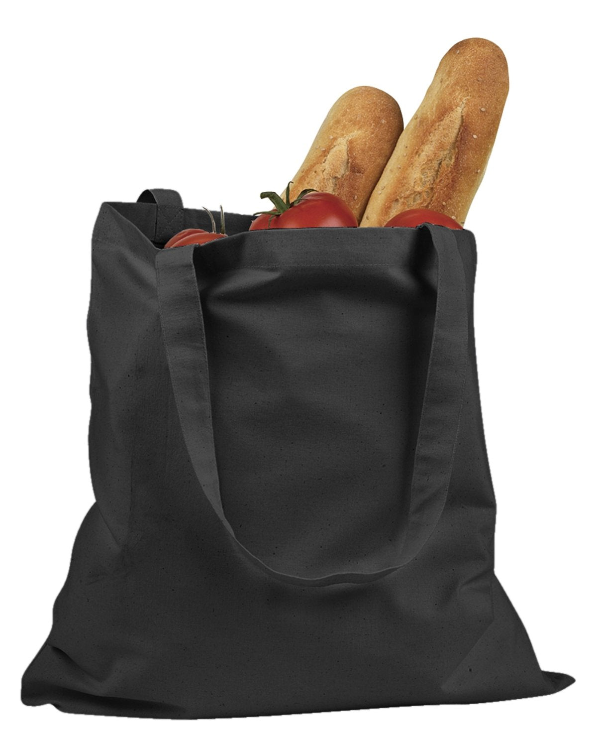 BAGedge BE007 6 oz. Canvas Promo Tote Bag - Eco-Friendly Reusable Shopping Tote for Groceries, Beach, Work & School - Customizable Logo Option