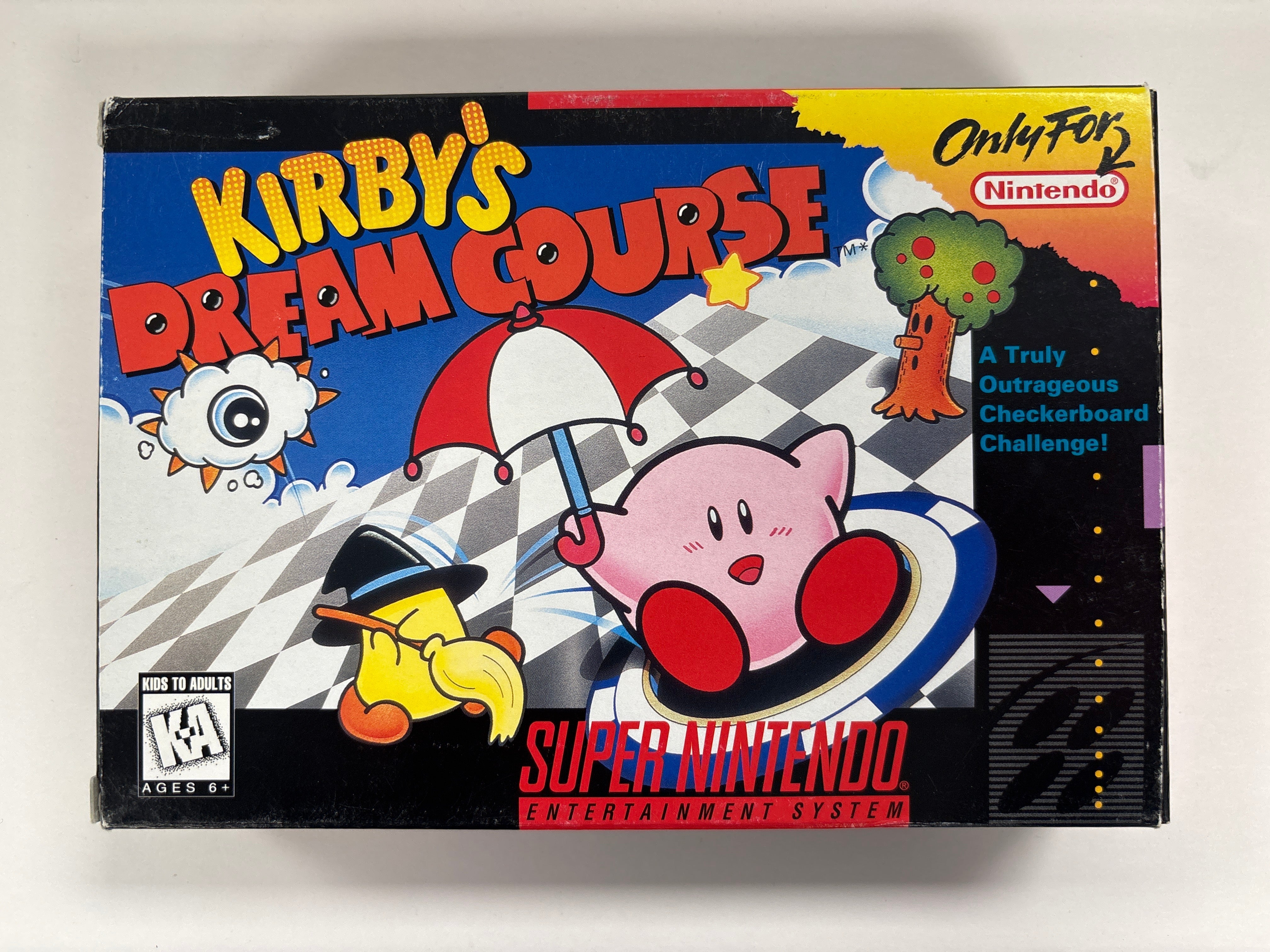 Kirby's Dream Course Super Nintendo SNES Box & Manual Only (No Game Included) - Perfect for Collectors & Retro Gaming Display