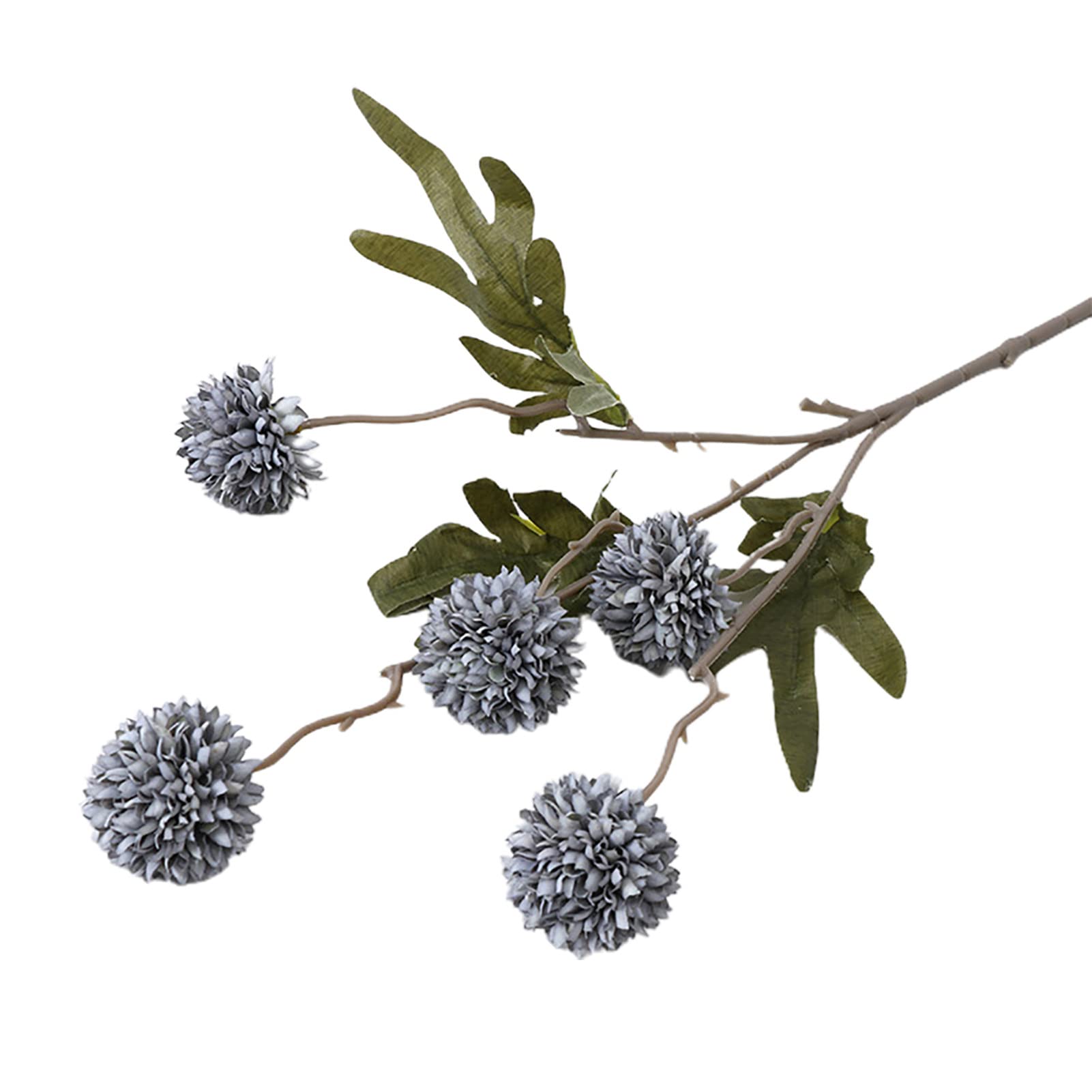 Hwangli Artificial Dandelion Flower - 5 Heads Realistic Faux Silk Floral Branch for Home Decor, Wedding Centerpieces, Garden Arrangements, and Tabletop Displays
