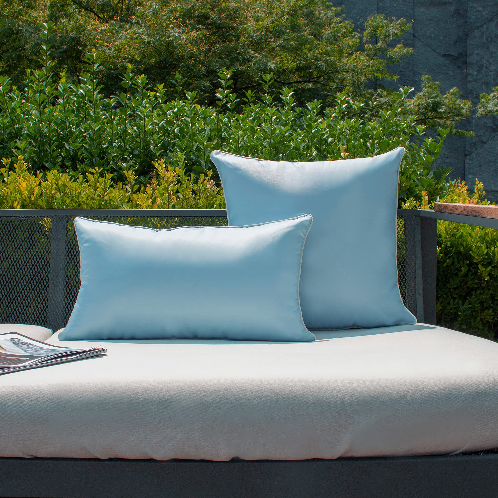 Kevin Textile 2-Pack Waterproof Outdoor Throw Pillow Covers - 12