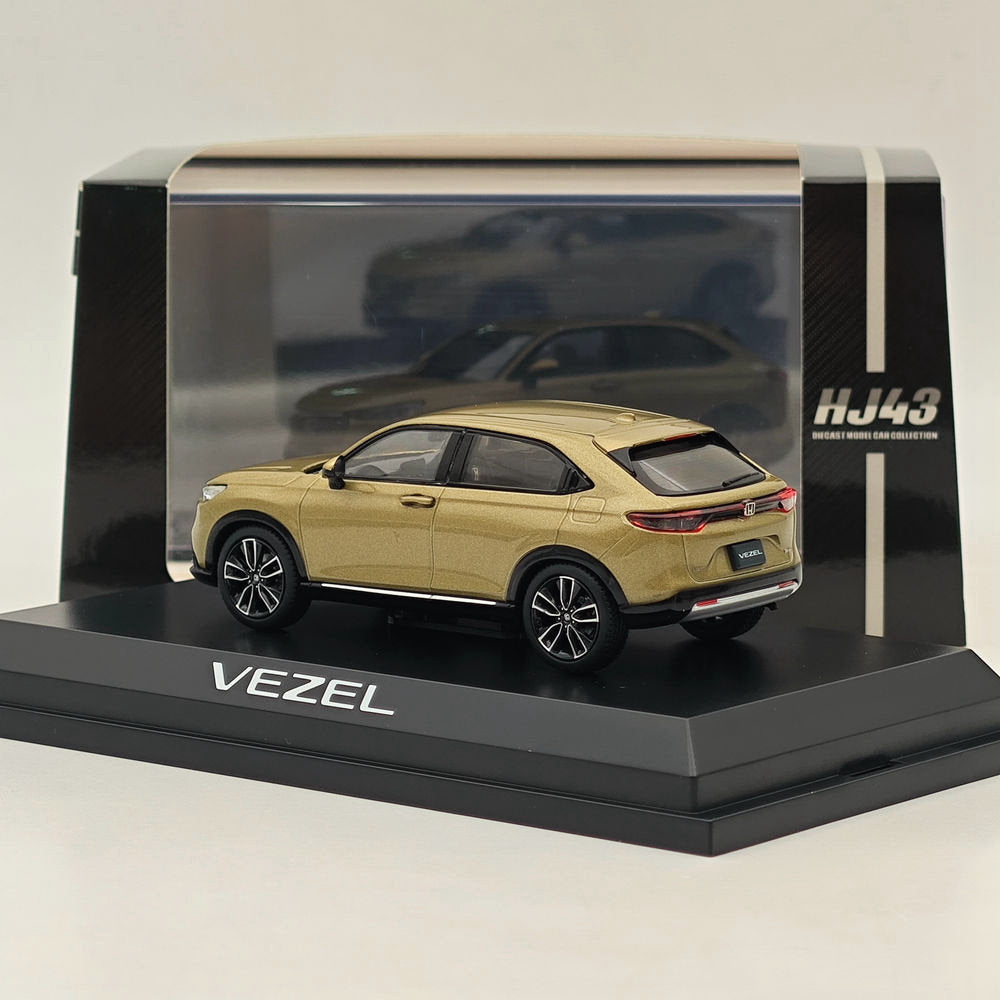1/43 Scale Hobby Japan Honda VEZEL e:HEV Z Sand Khaki Diecast Model Car - HJ432002K - Perfect for Collectors & Car Enthusiasts Display