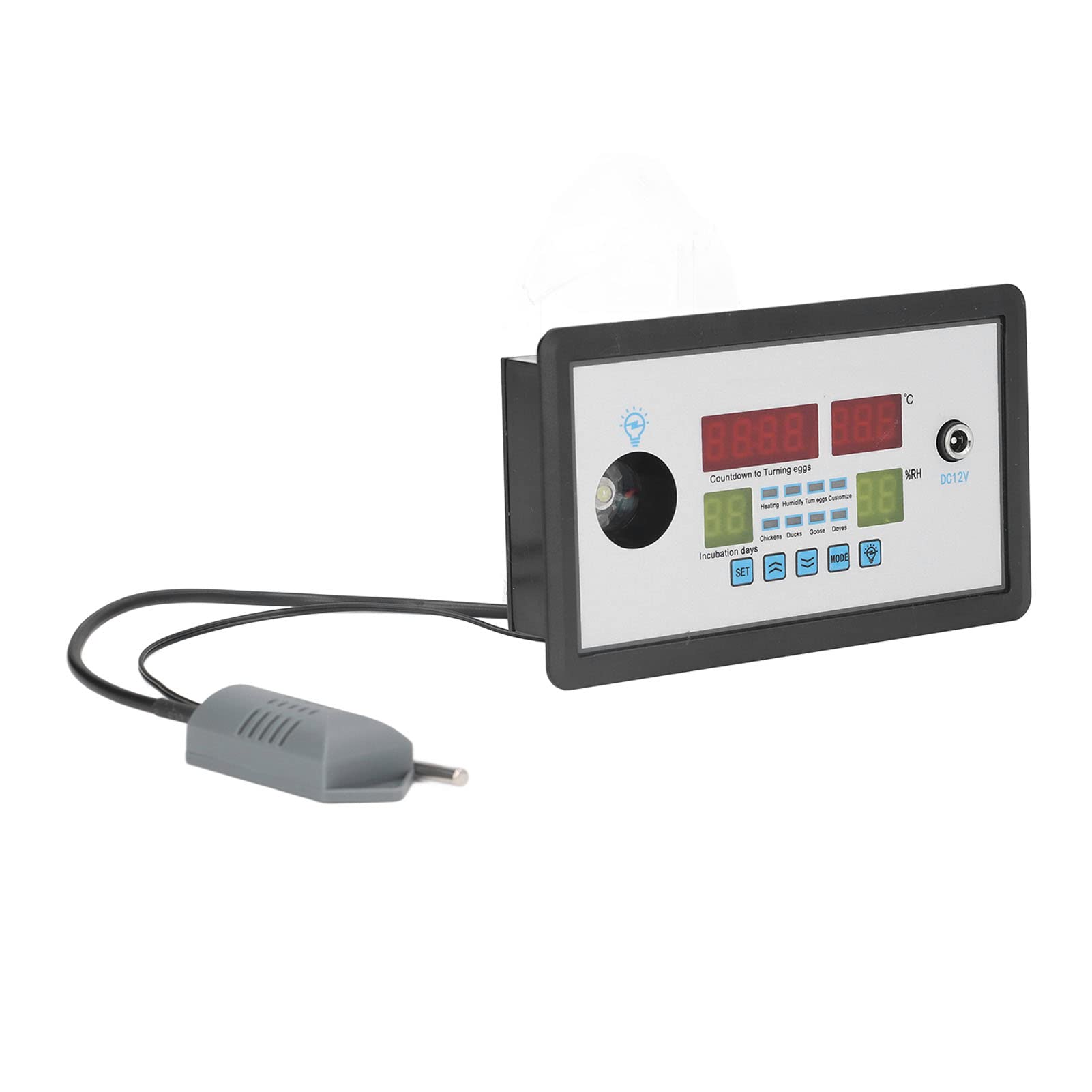 Shanrya Smart Egg Incubator Thermostat - Digital Temperature & Humidity Controller for Poultry, Chicken, Duck Eggs - Perfect for Home Hatchery, Farm & DIY Breeding Projects